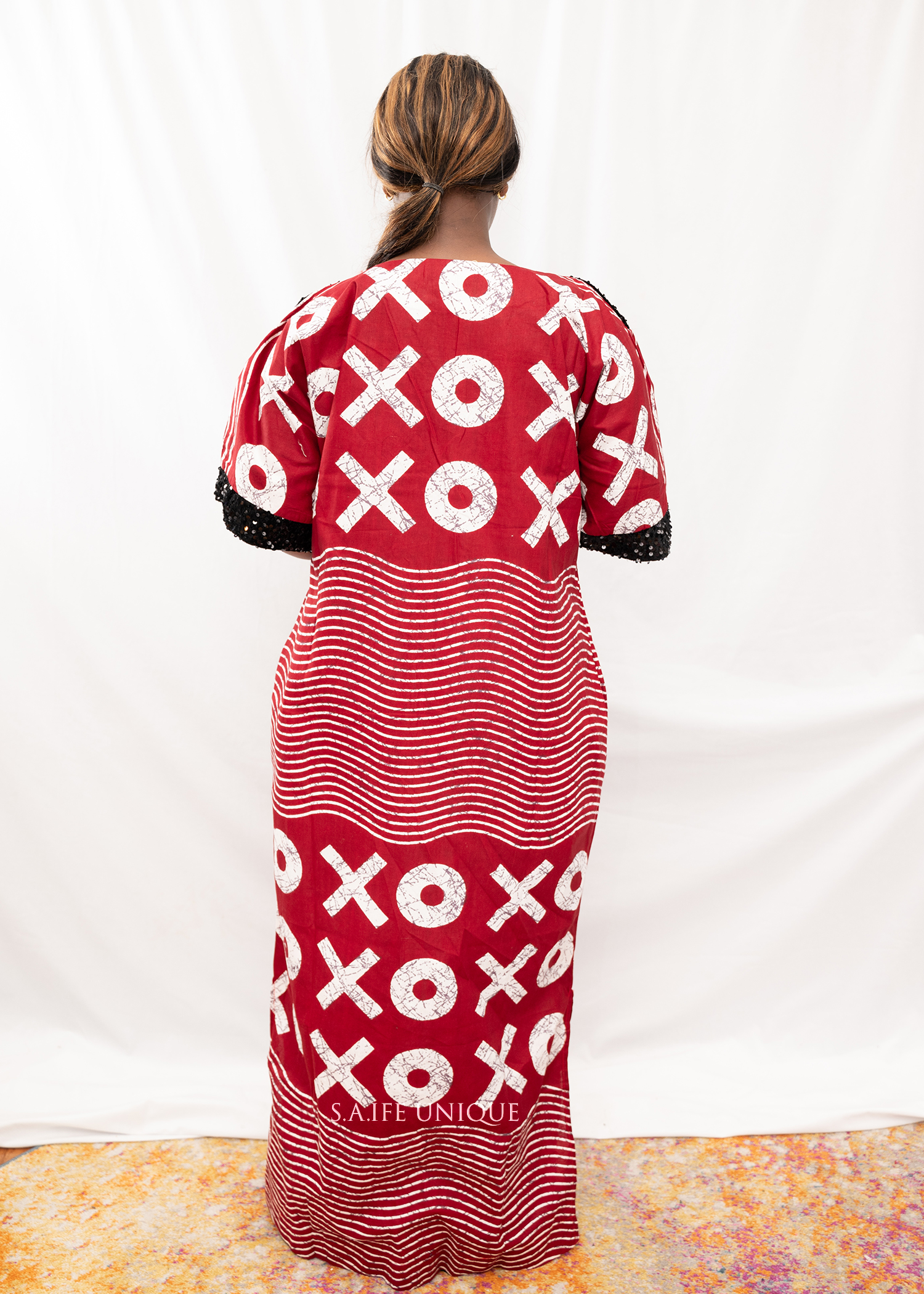Sisi Eko Ankara Sequins Dress