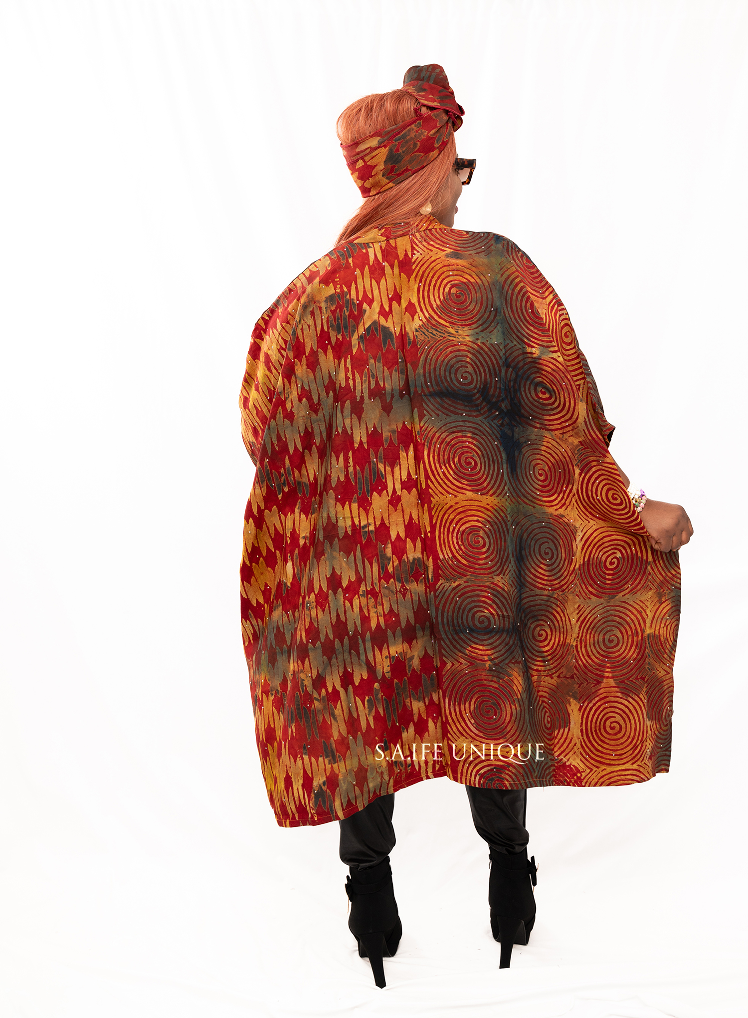 Sisi Eko Adire Crepe Kimono 