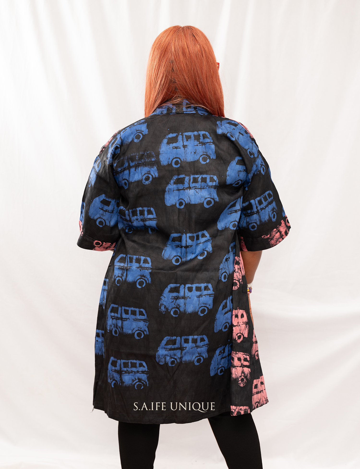 Sisi Eko Adire Batik Kimono (Danfo Bus)