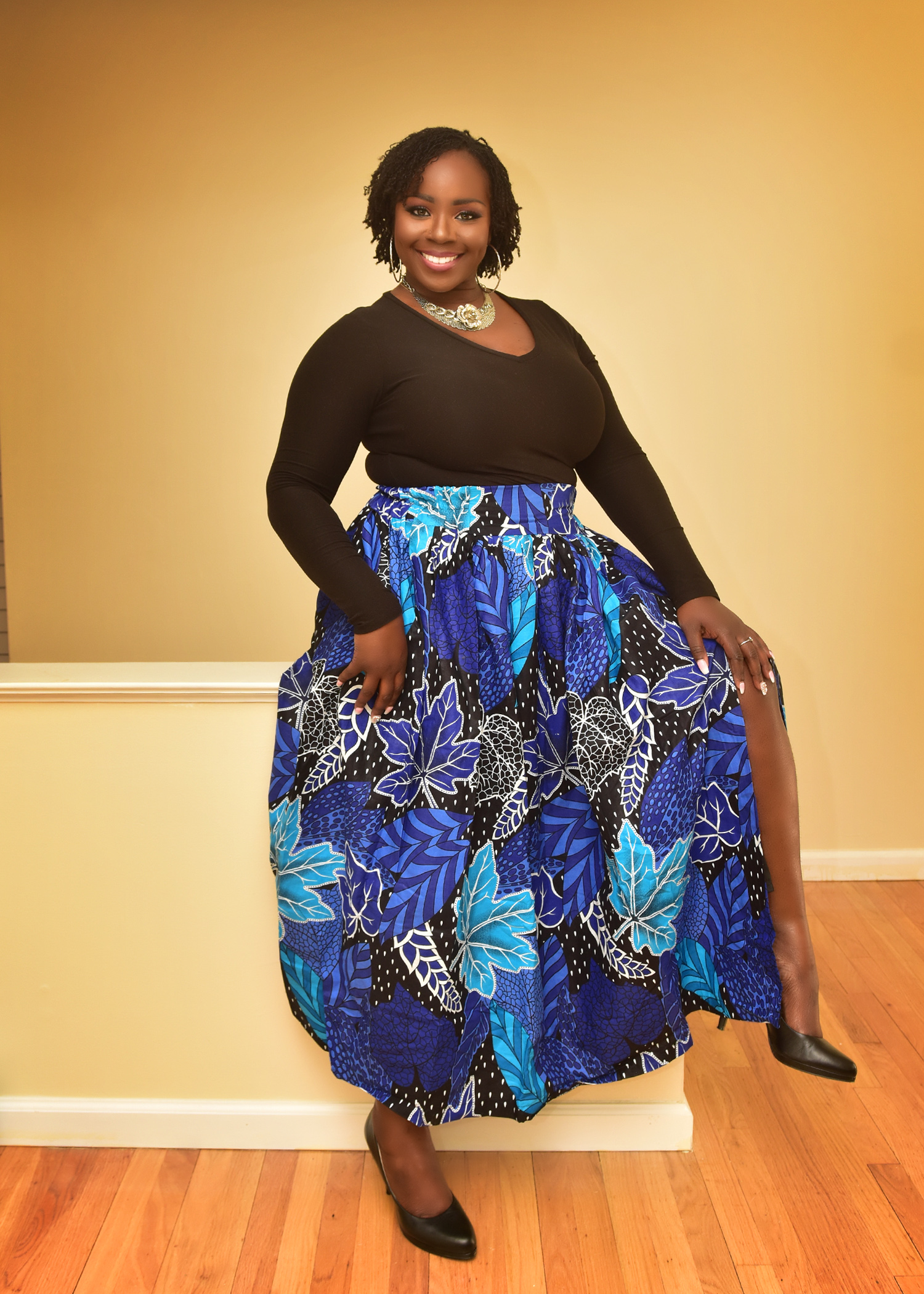 Ankara Maxi Skirt Set