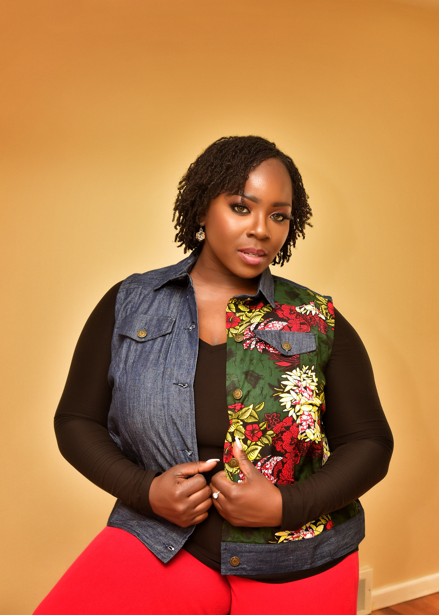 Ankara Jean Jacket