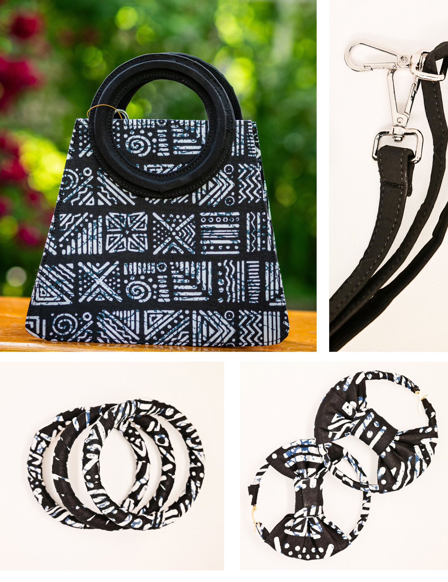 S.A.IFE ANKARA & BLACK MINI TOTE BAG