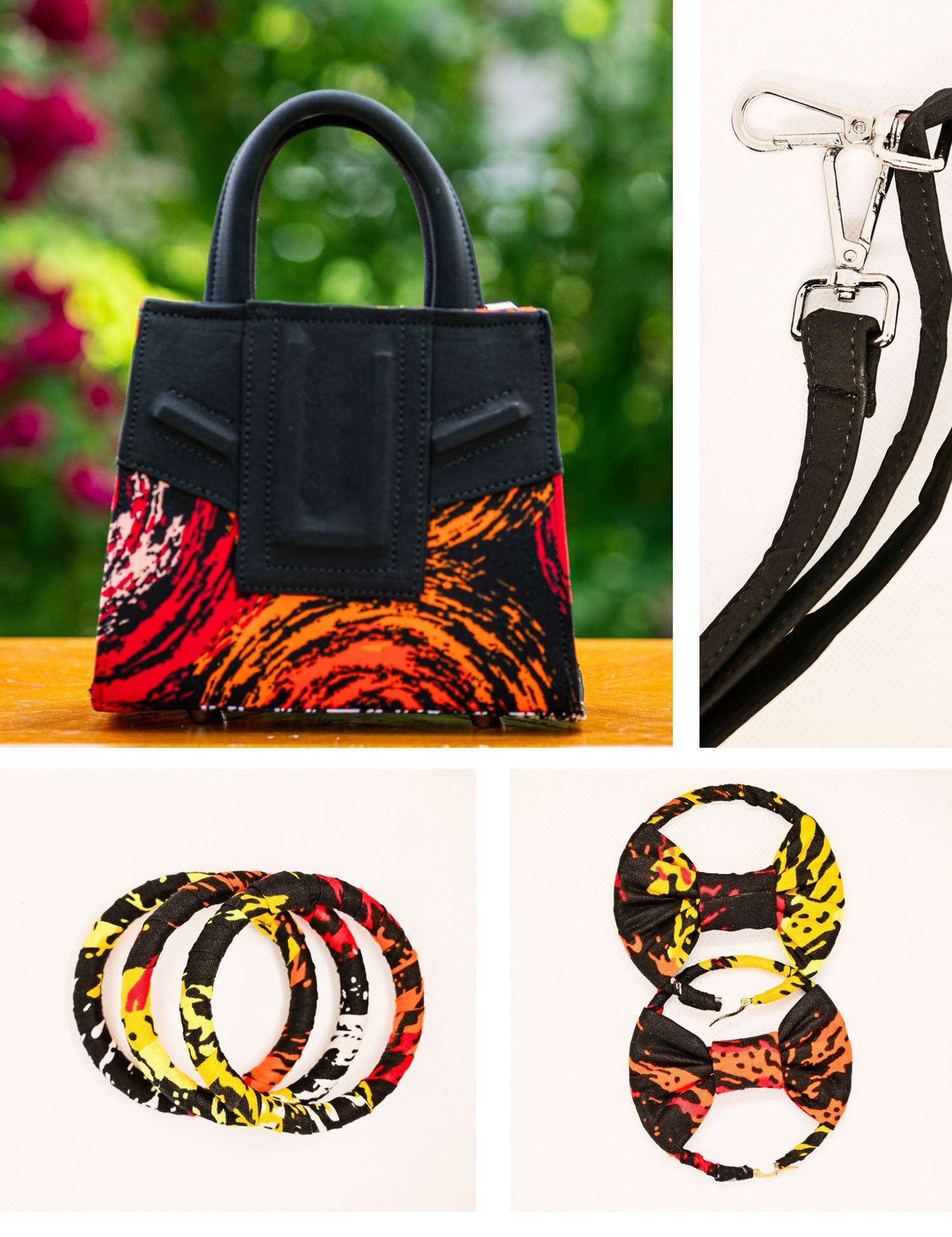 S.A.IFE MINI ANKARA & MULTICOLOR TOTE BAG