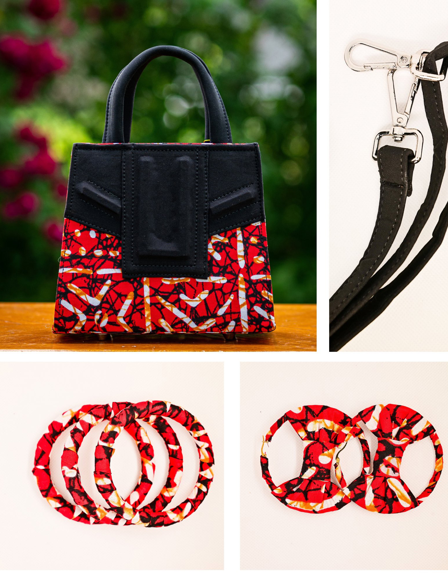 S.A.IFE MINI ANKARA/RED TOTE BAG