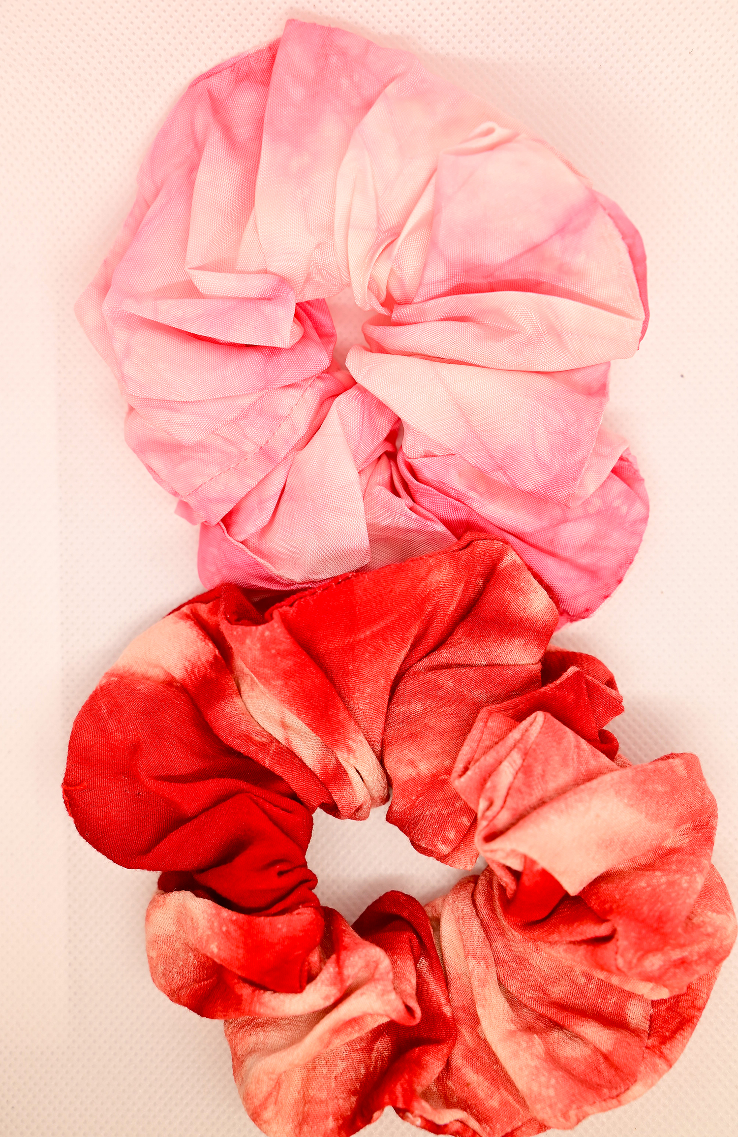 Pink & Burnt Orange Scrunchies