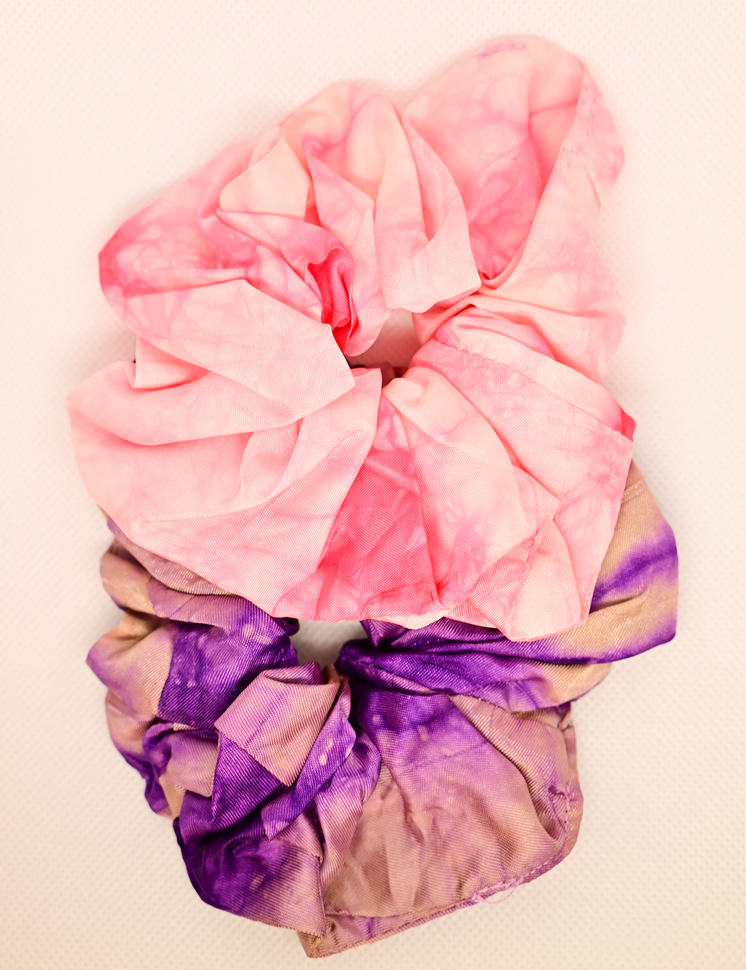 Pink & Purple Scrunchies