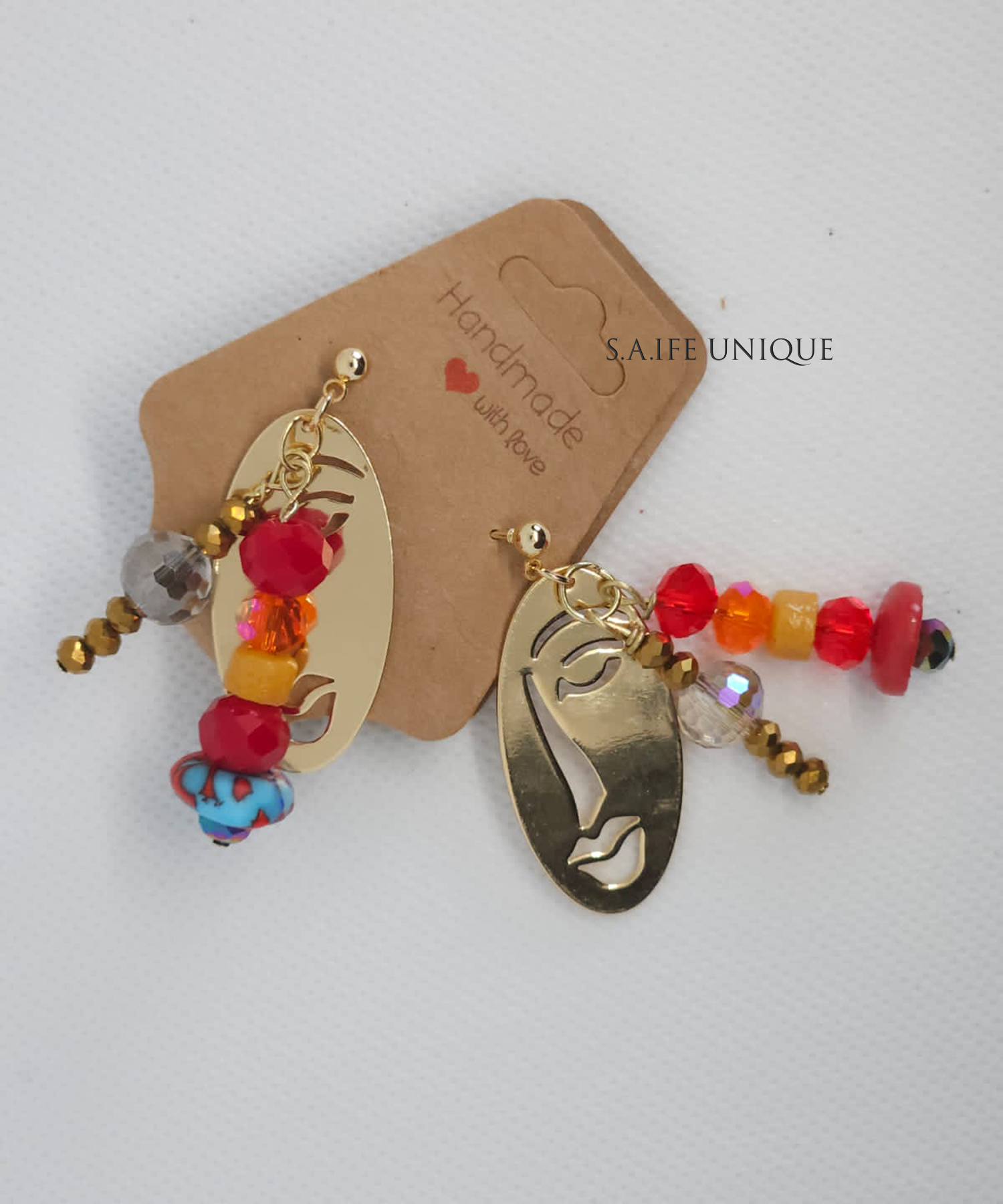 Red/Multicolor Ear Ring