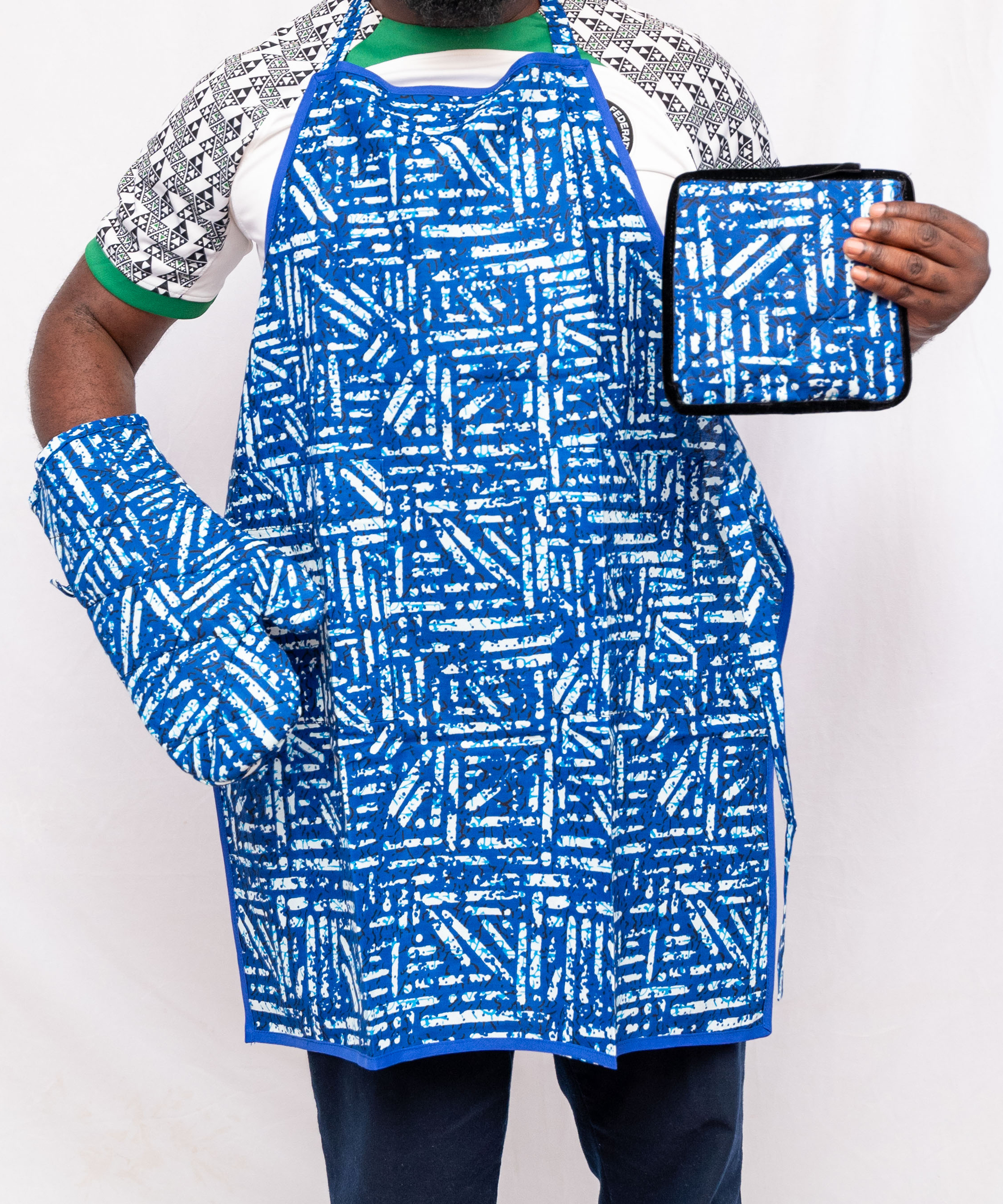 Sky Blue Material Apron