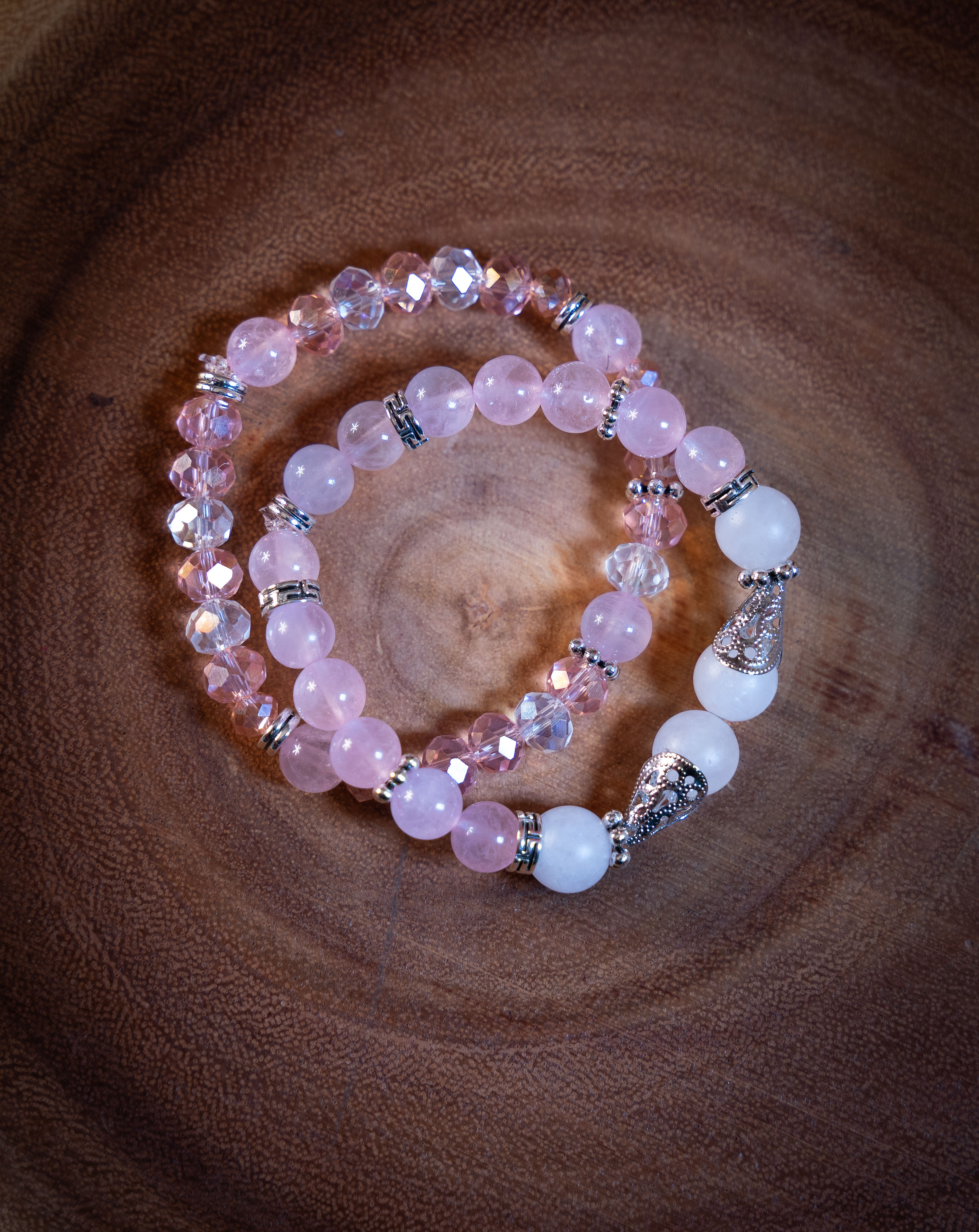 “BLUSH HARMONY” ROSE QUARTZ BRACELET