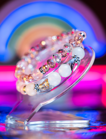 “BLUSH HARMONY” ROSE QUARTZ BRACELET