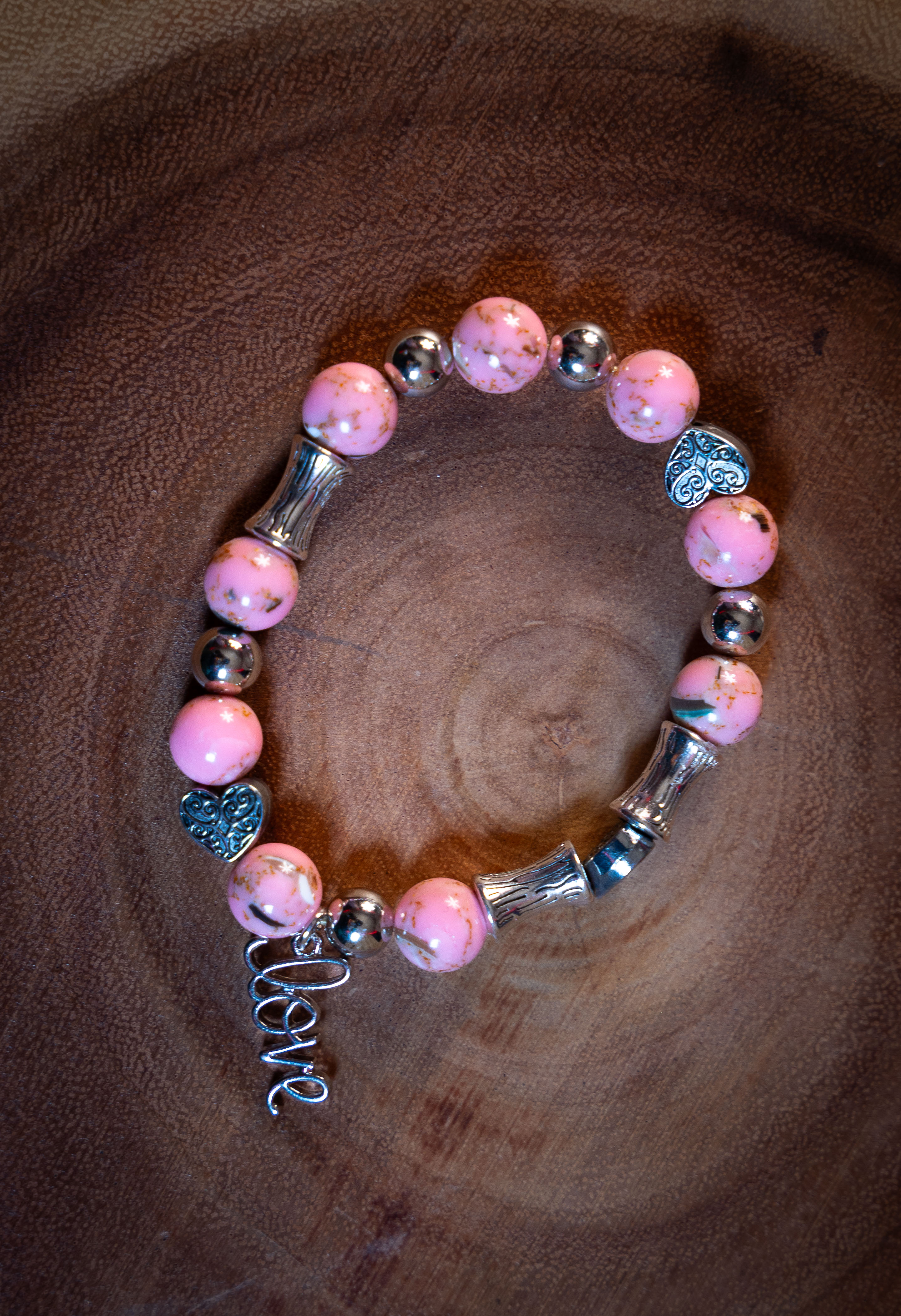 “PINK BLISS” BEADED BRACELET