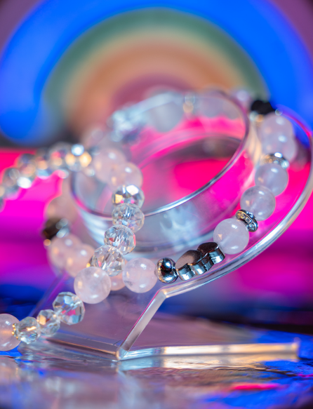 “CRYSTAL ROSE” BRACELET SET