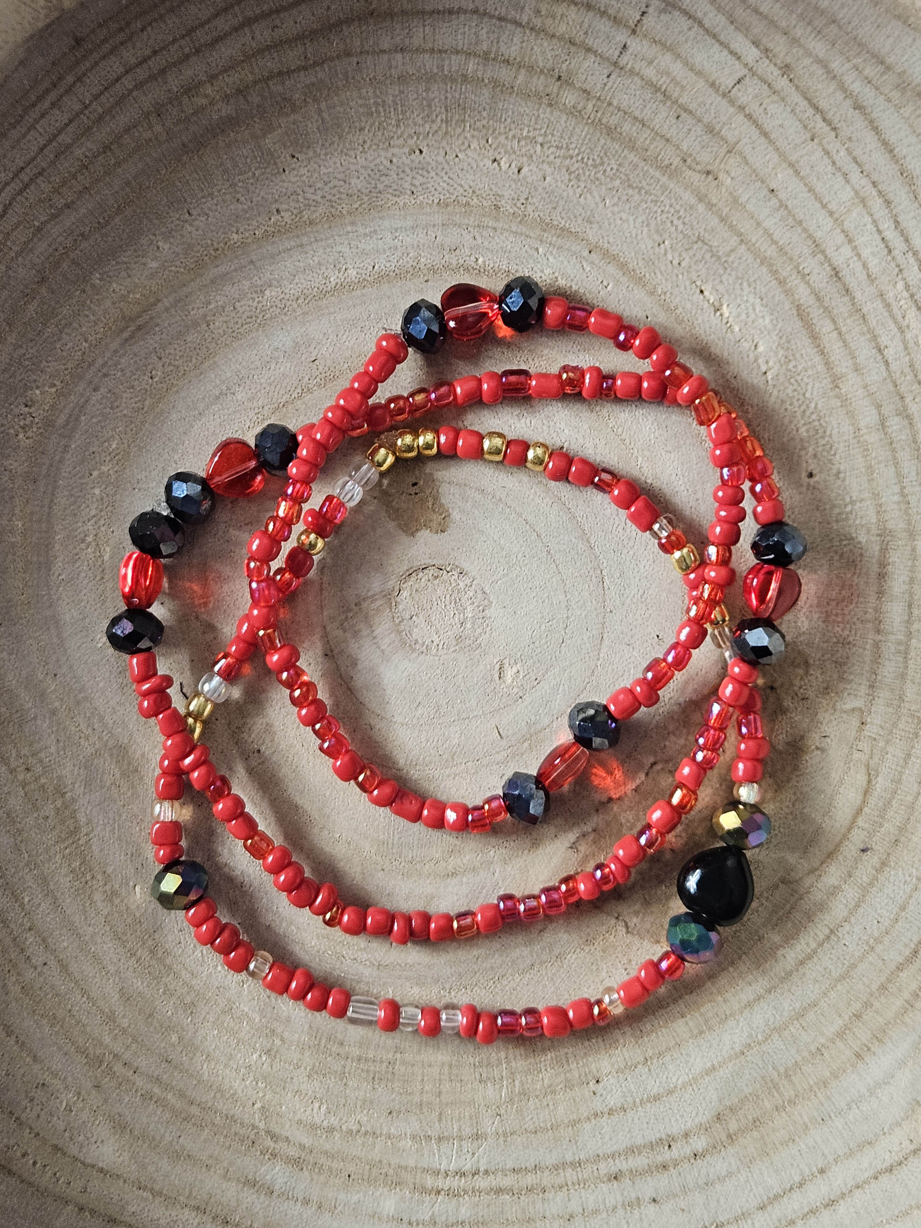 Red Royalty Anklets