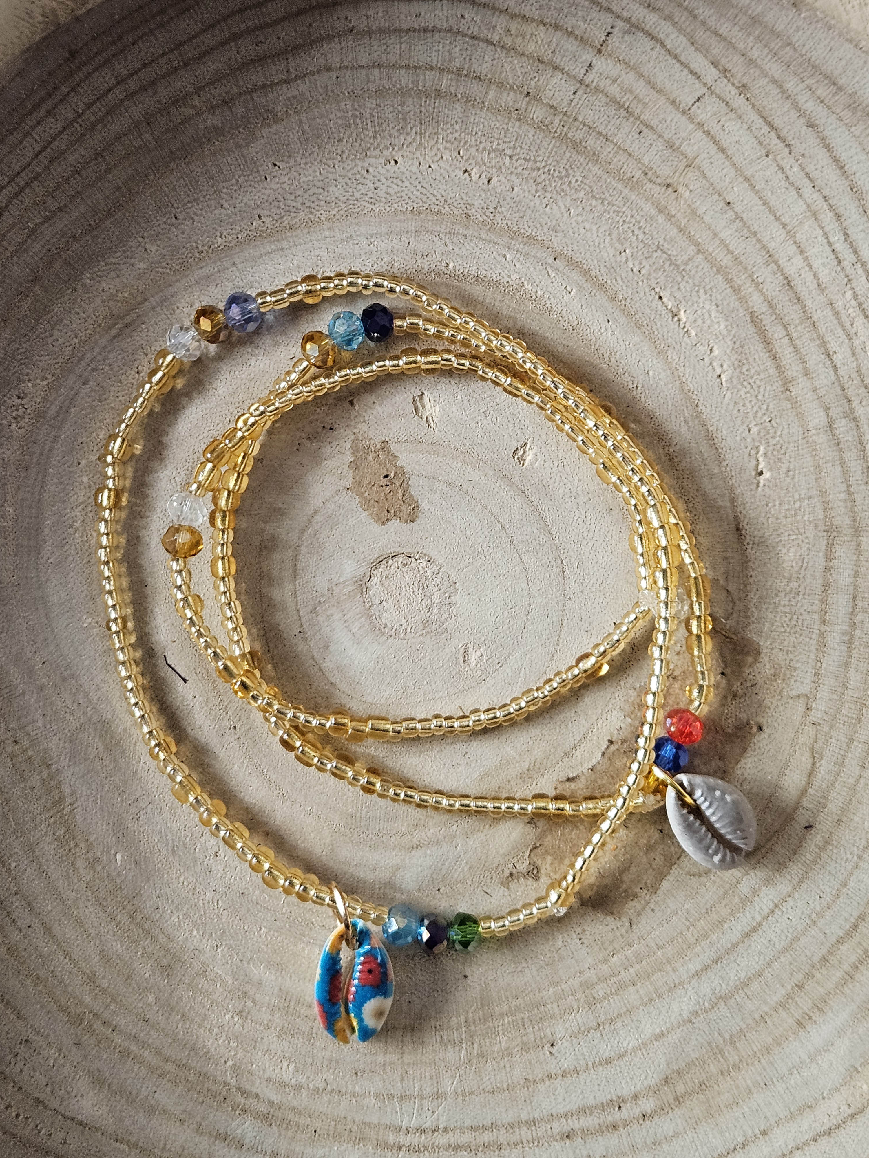 Crystals Beaded Anklets