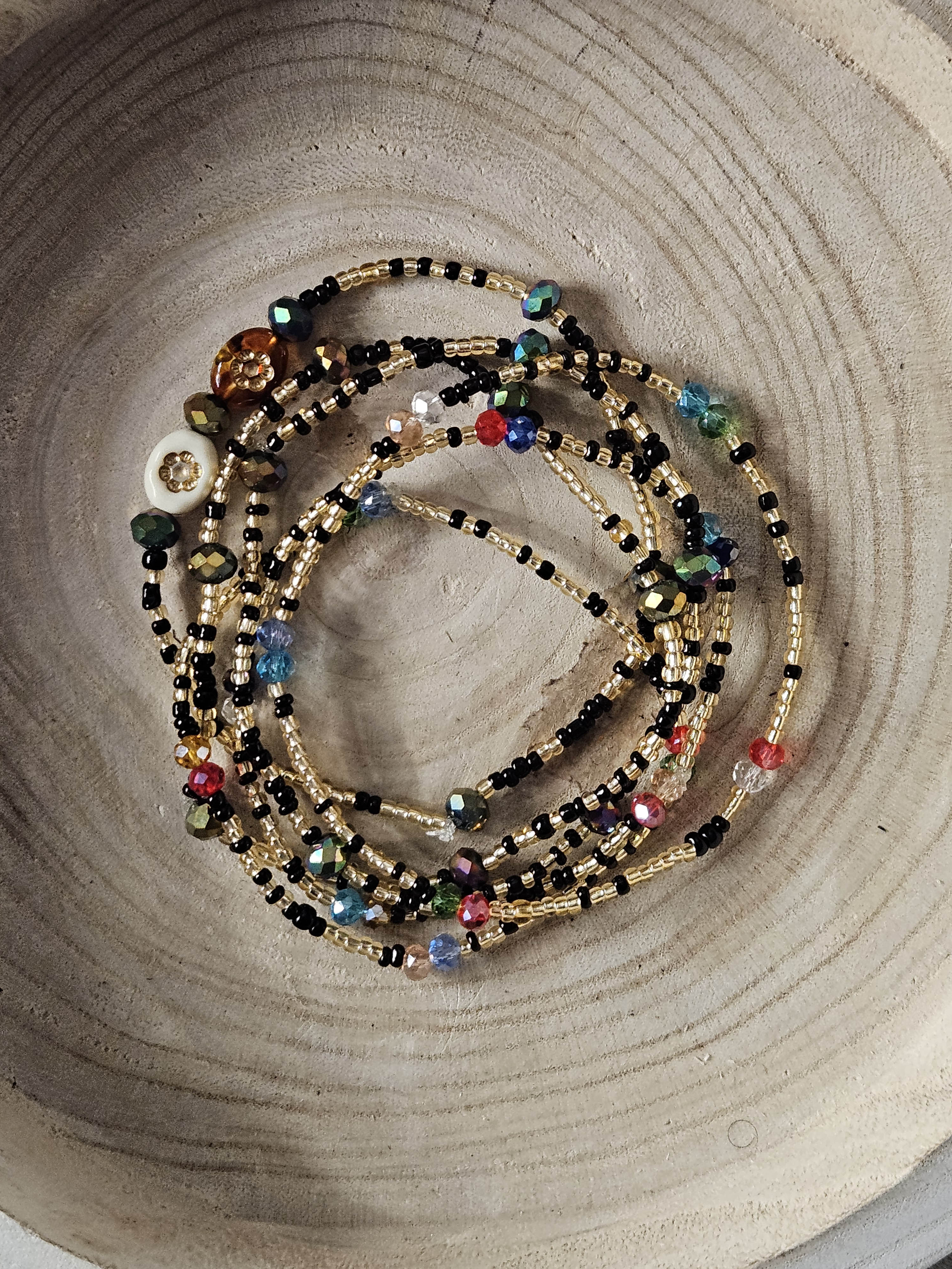 African Glass Anklets
