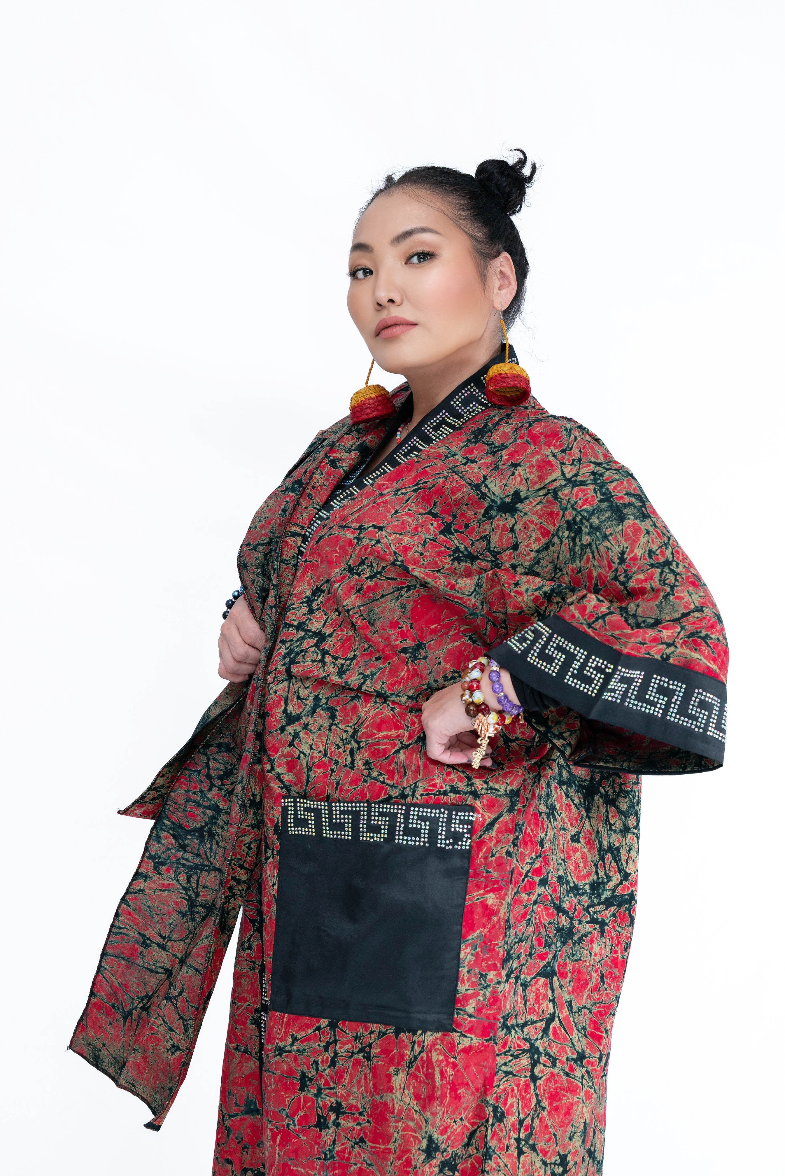 Naija Rich Luxe Stoned Kimono Set
