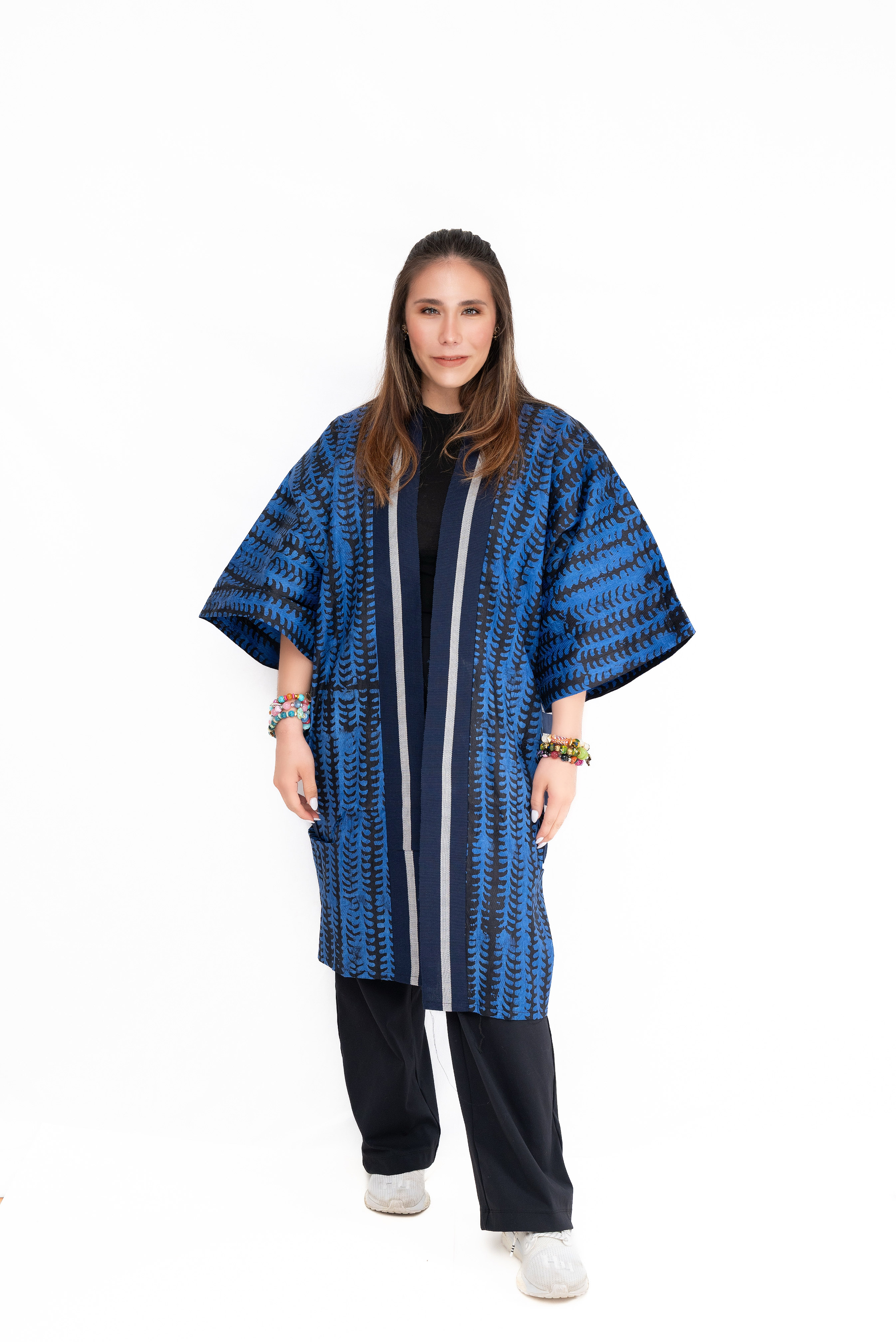 Naija Rich Luxe Kimono – Aso Oke Edition