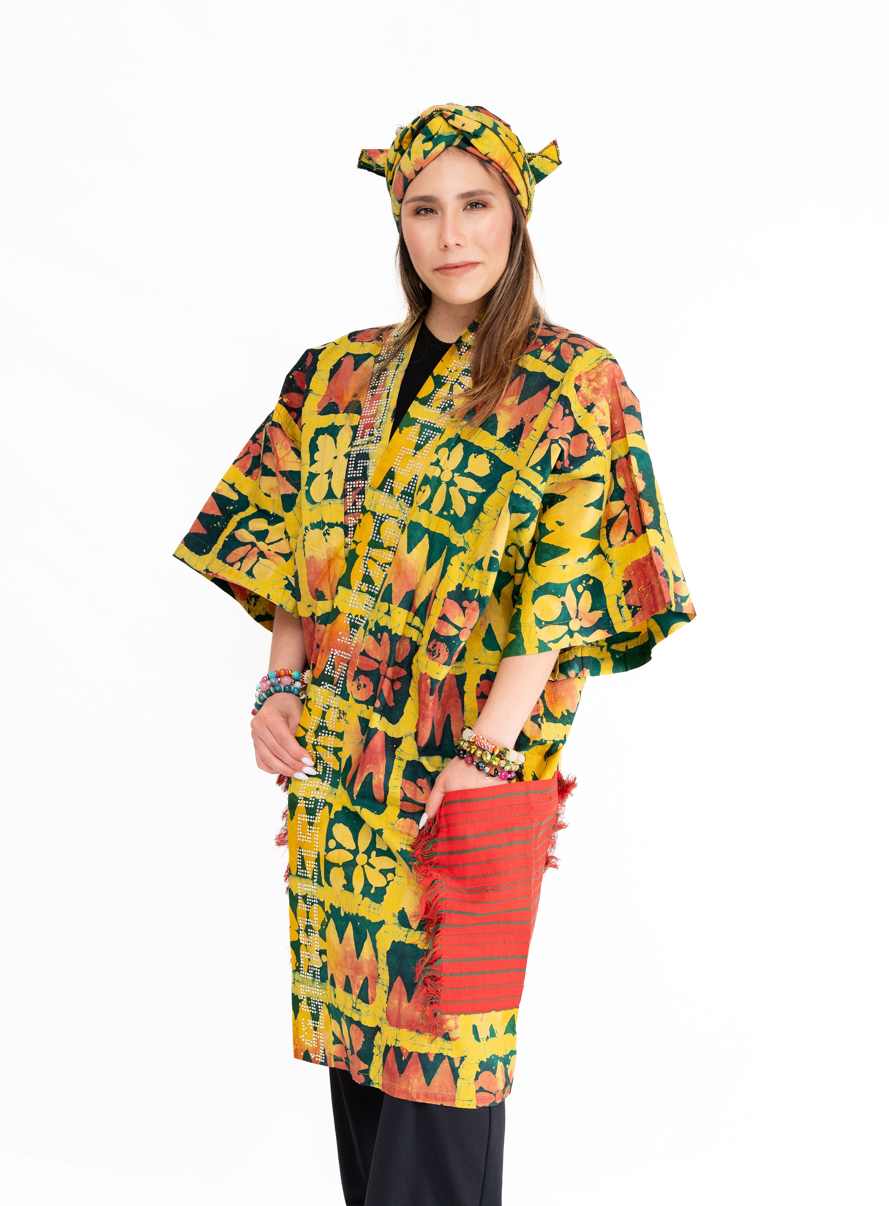 Naija Rich Luxe Kimono – Royal Burst (Embroidered Edition)