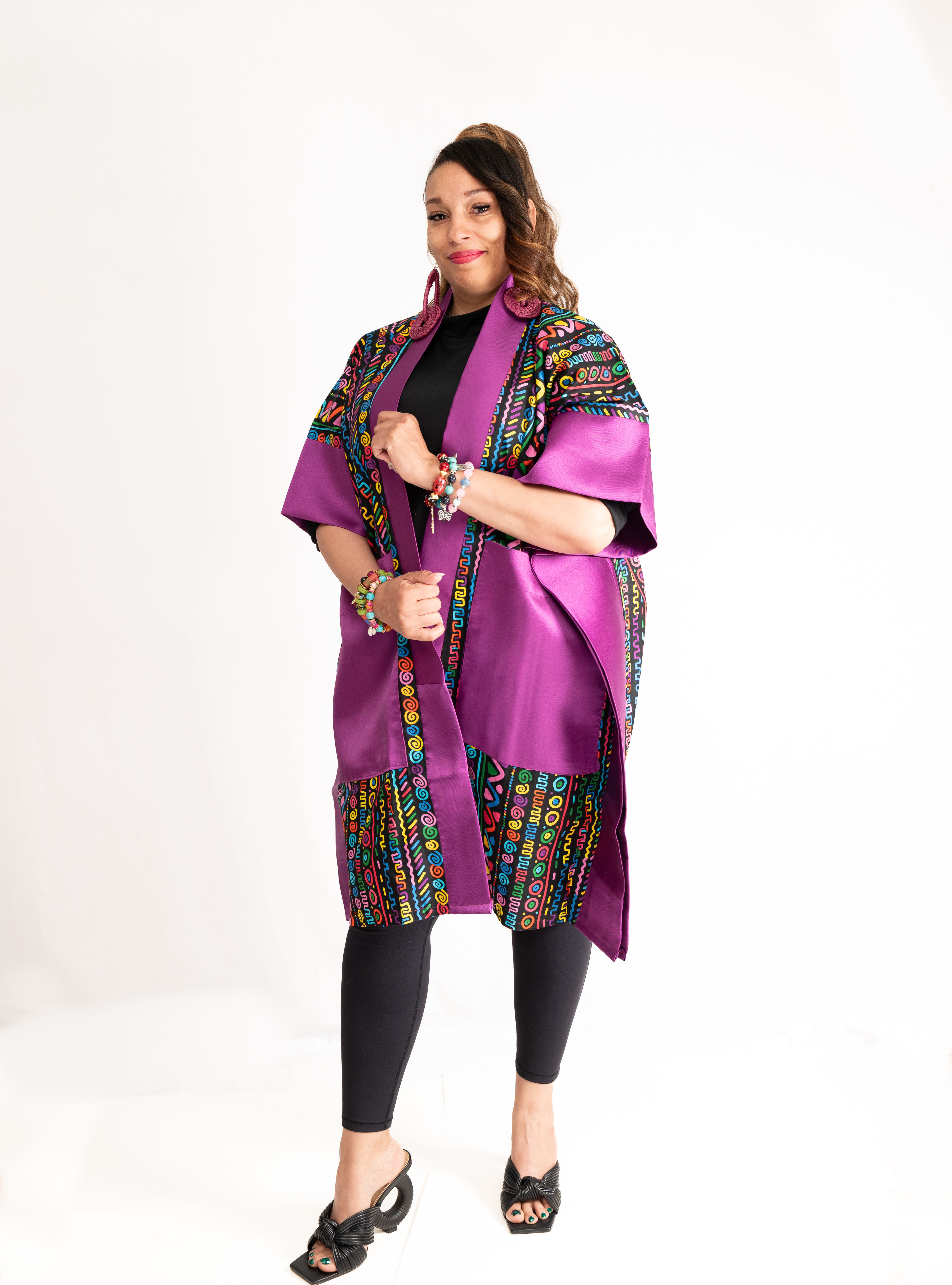 Naija Vibe Kimono – Royal Rhythm Edition