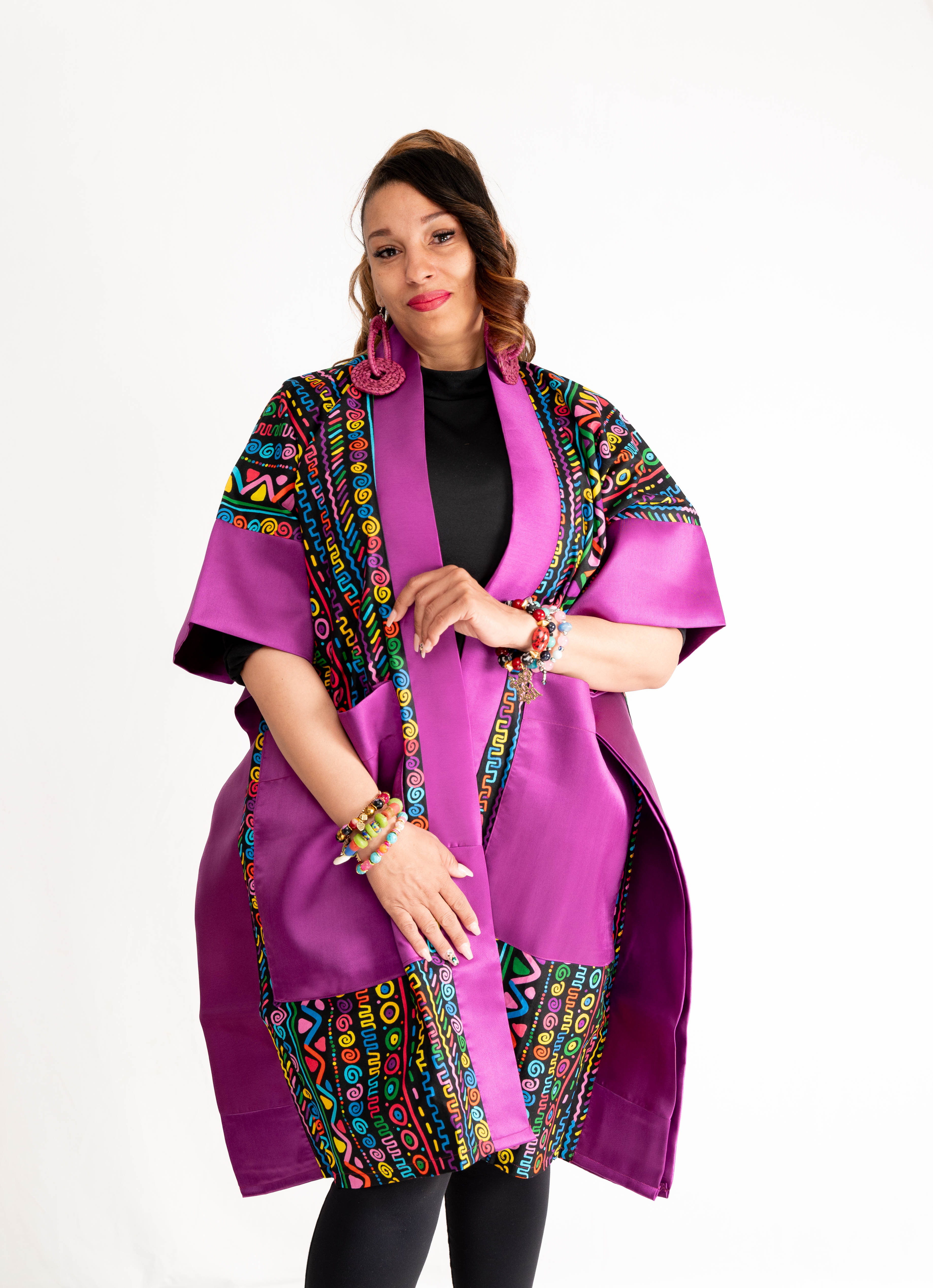 Naija Vibe Kimono – Royal Rhythm Edition