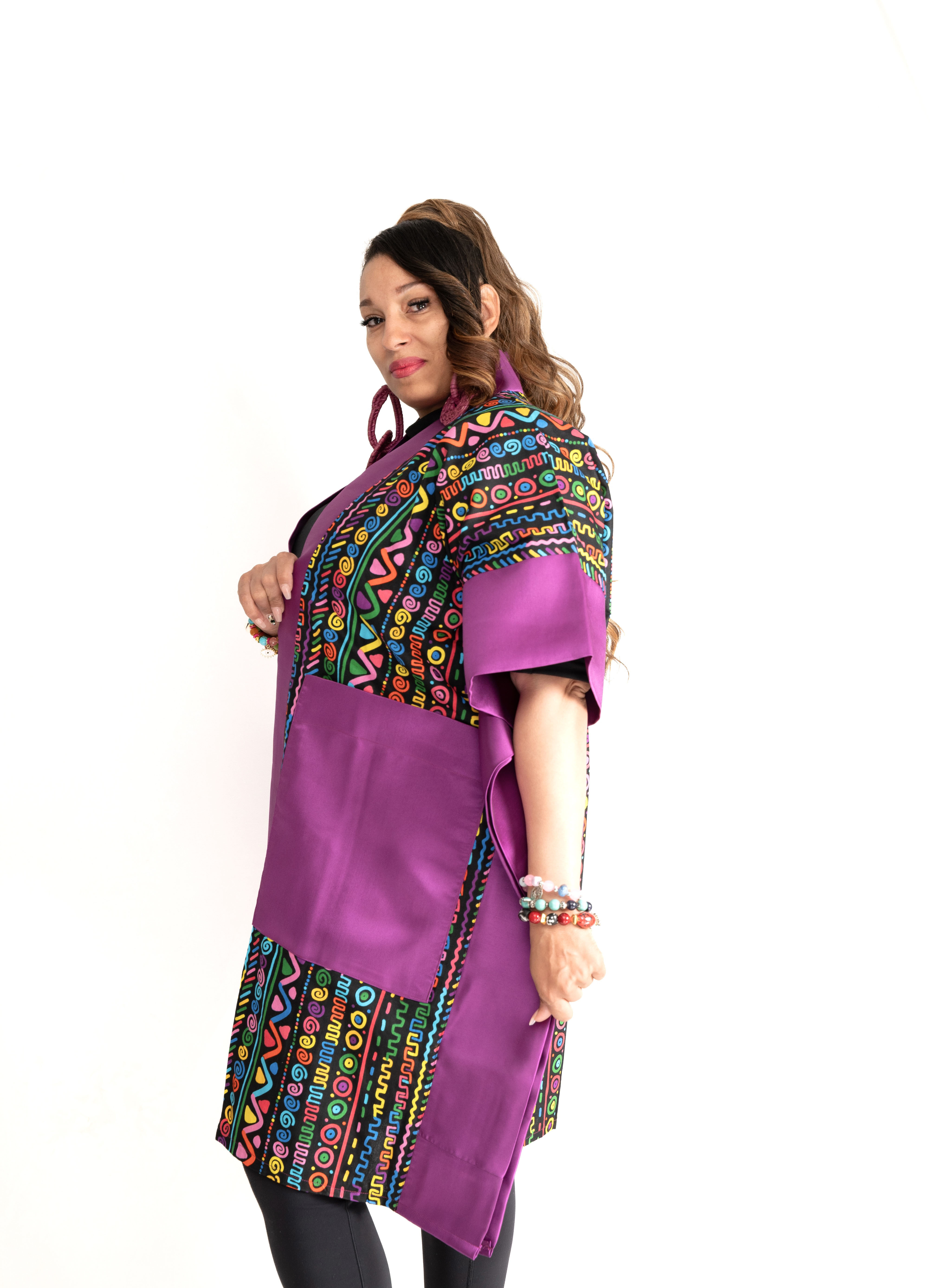 Naija Vibe Kimono – Royal Rhythm Edition