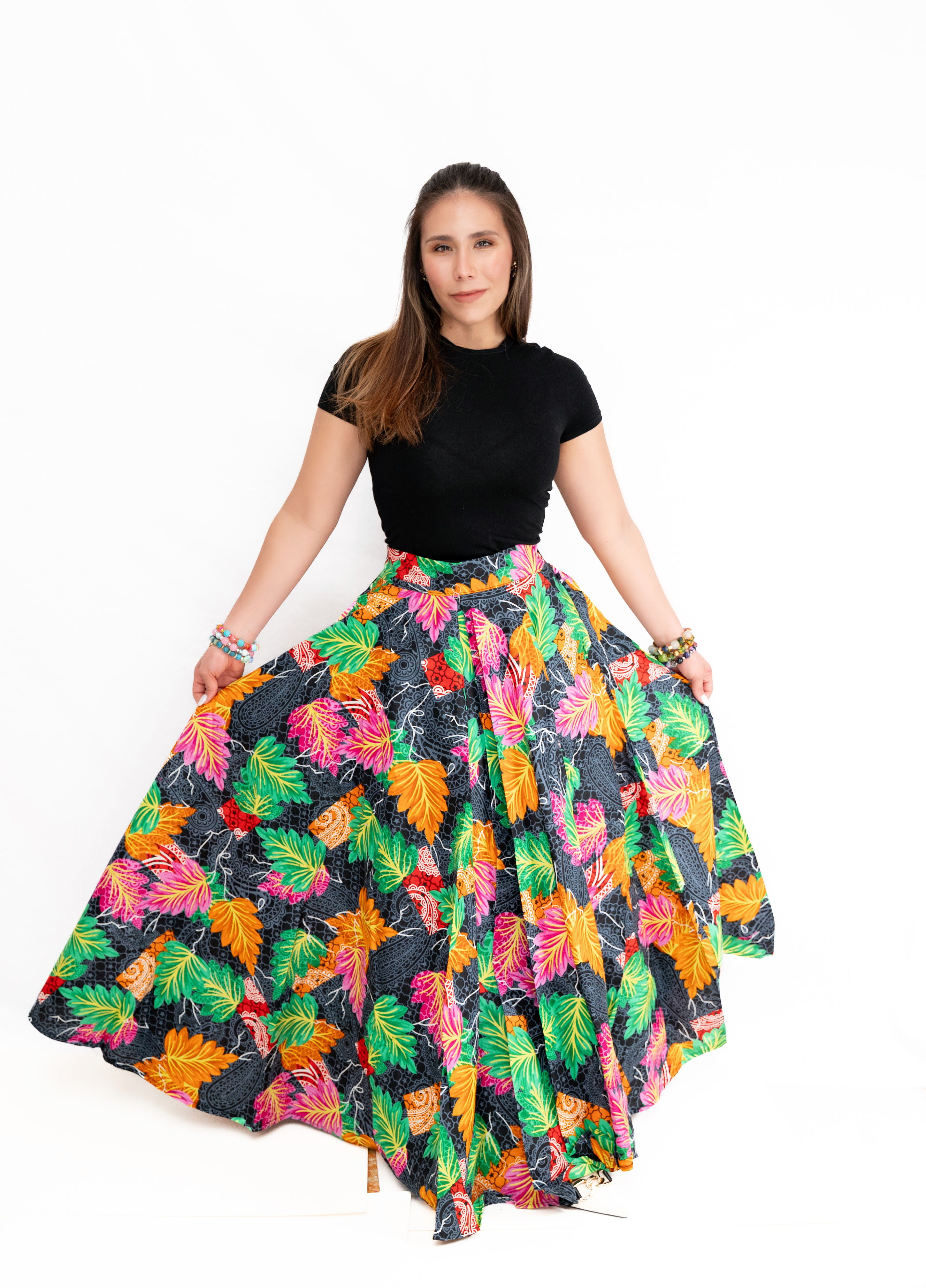 AfroBloom Maxi Skirt