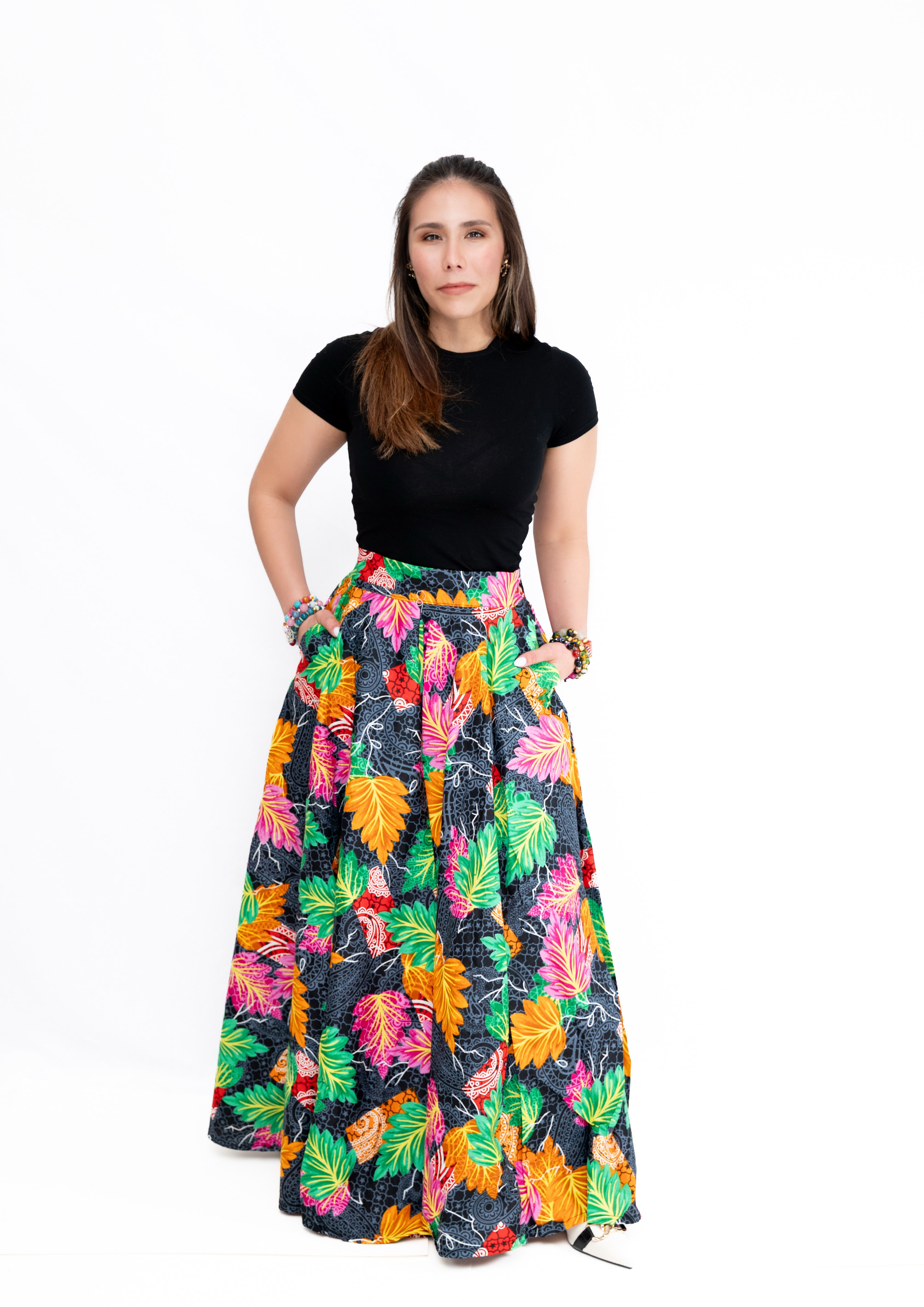 AfroBloom Maxi Skirt