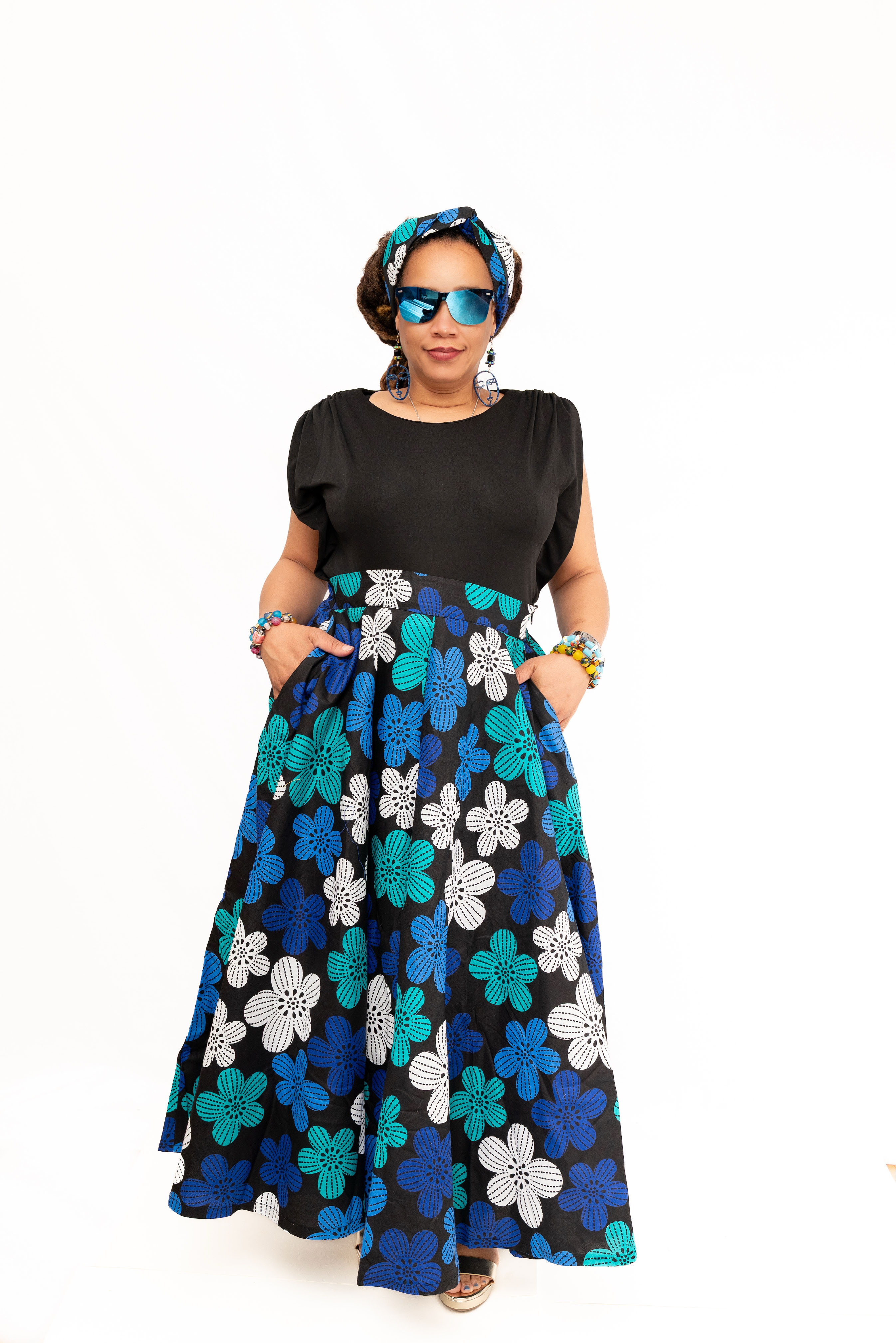 AfroBloom Maxi Skirt