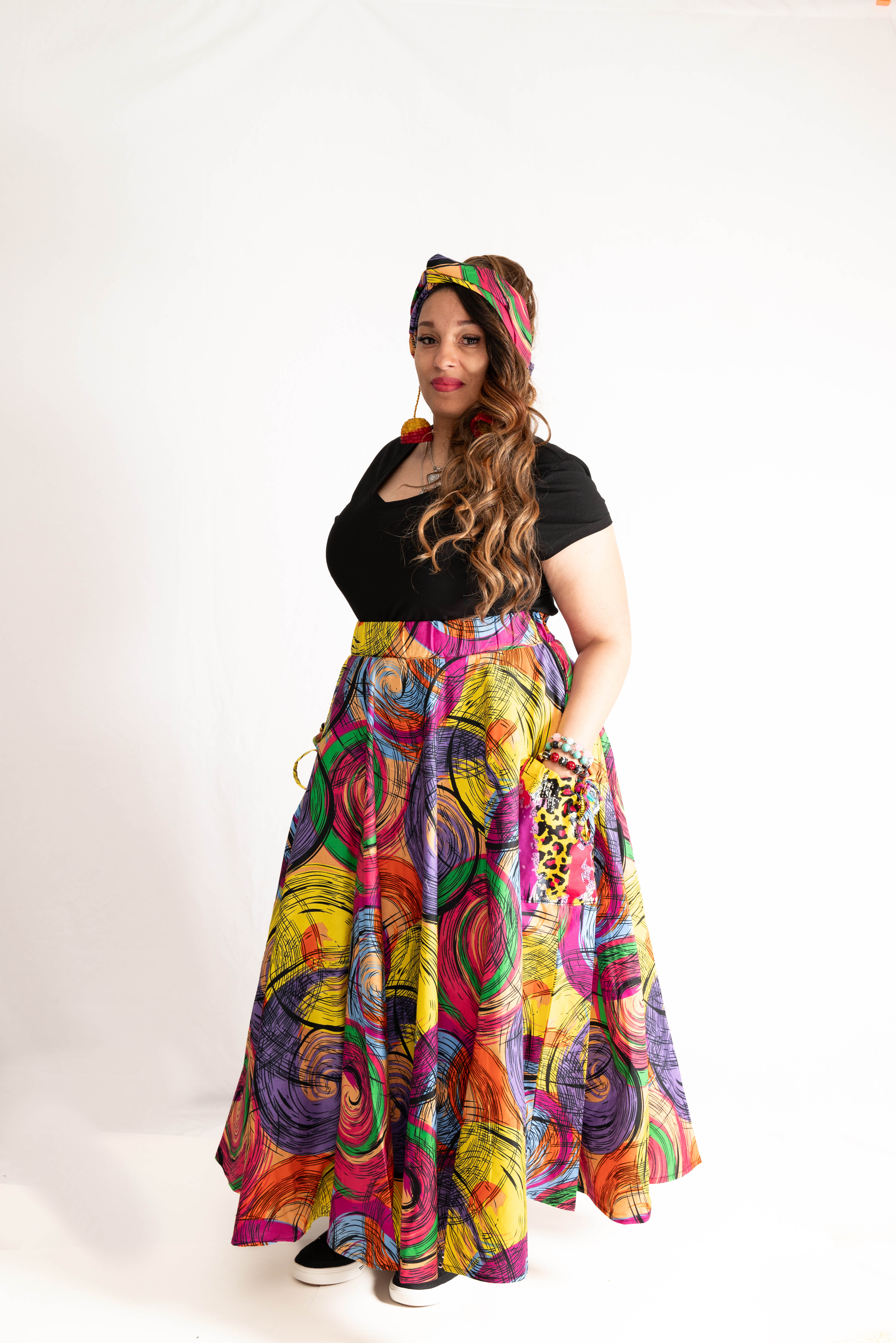 AfroBloom Maxi Skirt