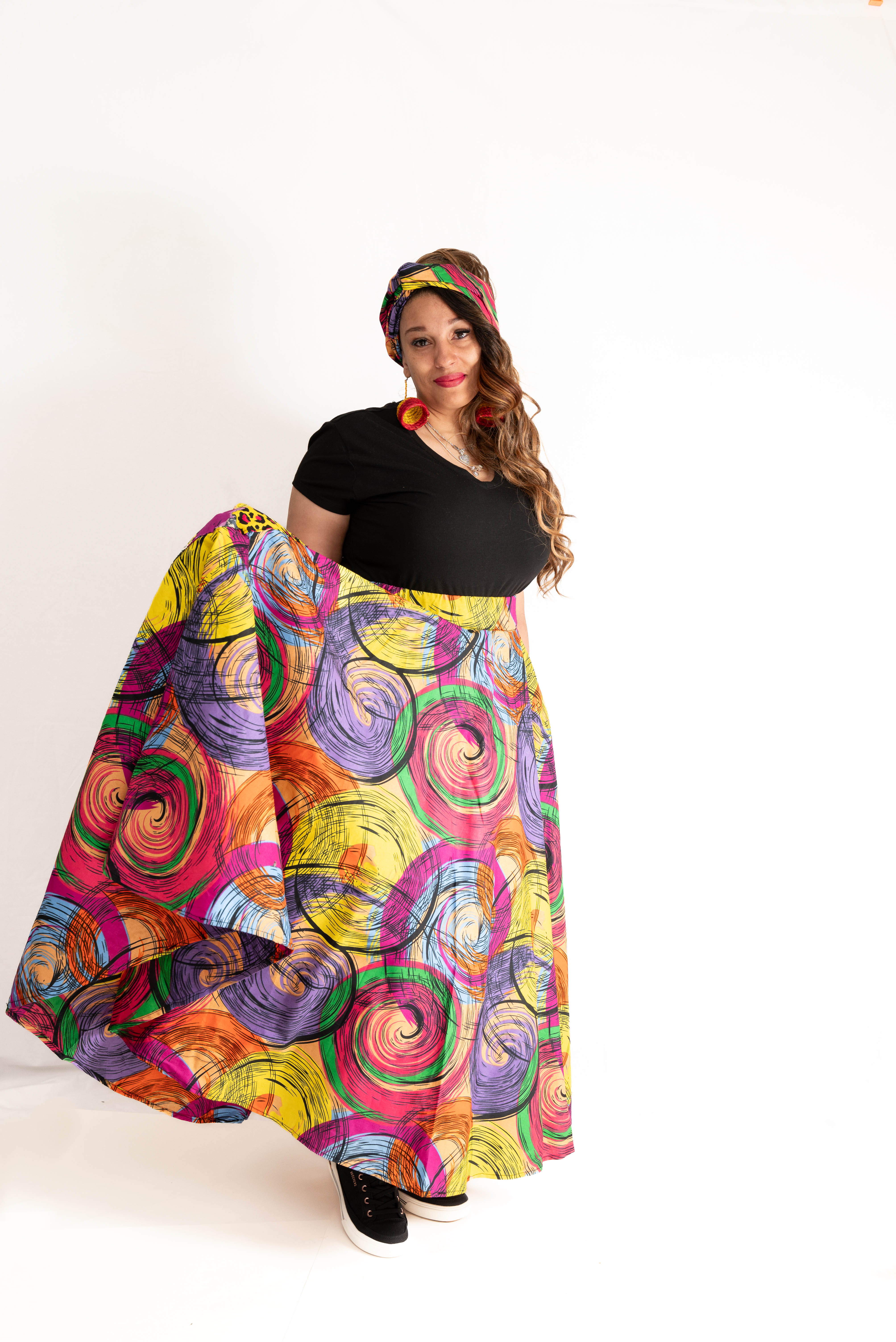 AfroBloom Maxi Skirt