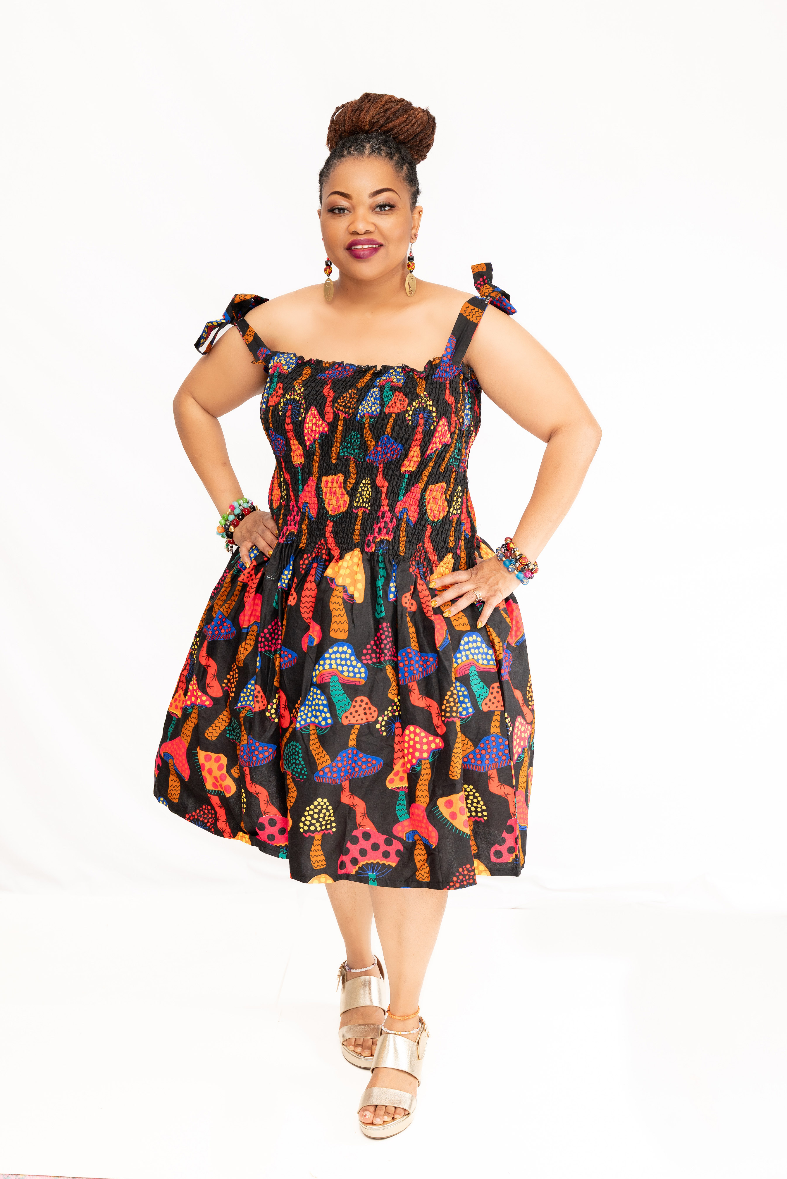 Sunshine Baddie Ankara Sundress