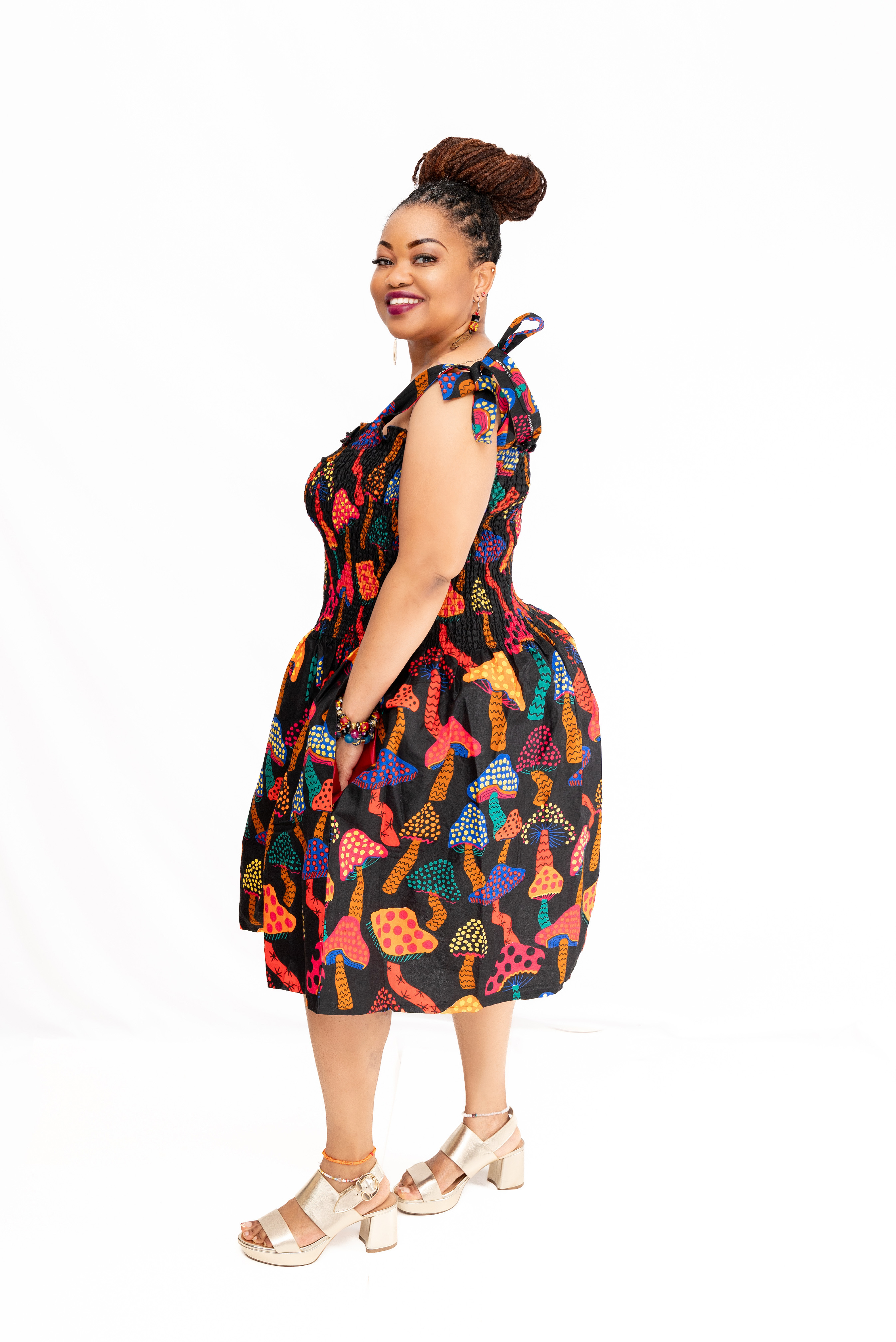 Sunshine Baddie Ankara Sundress