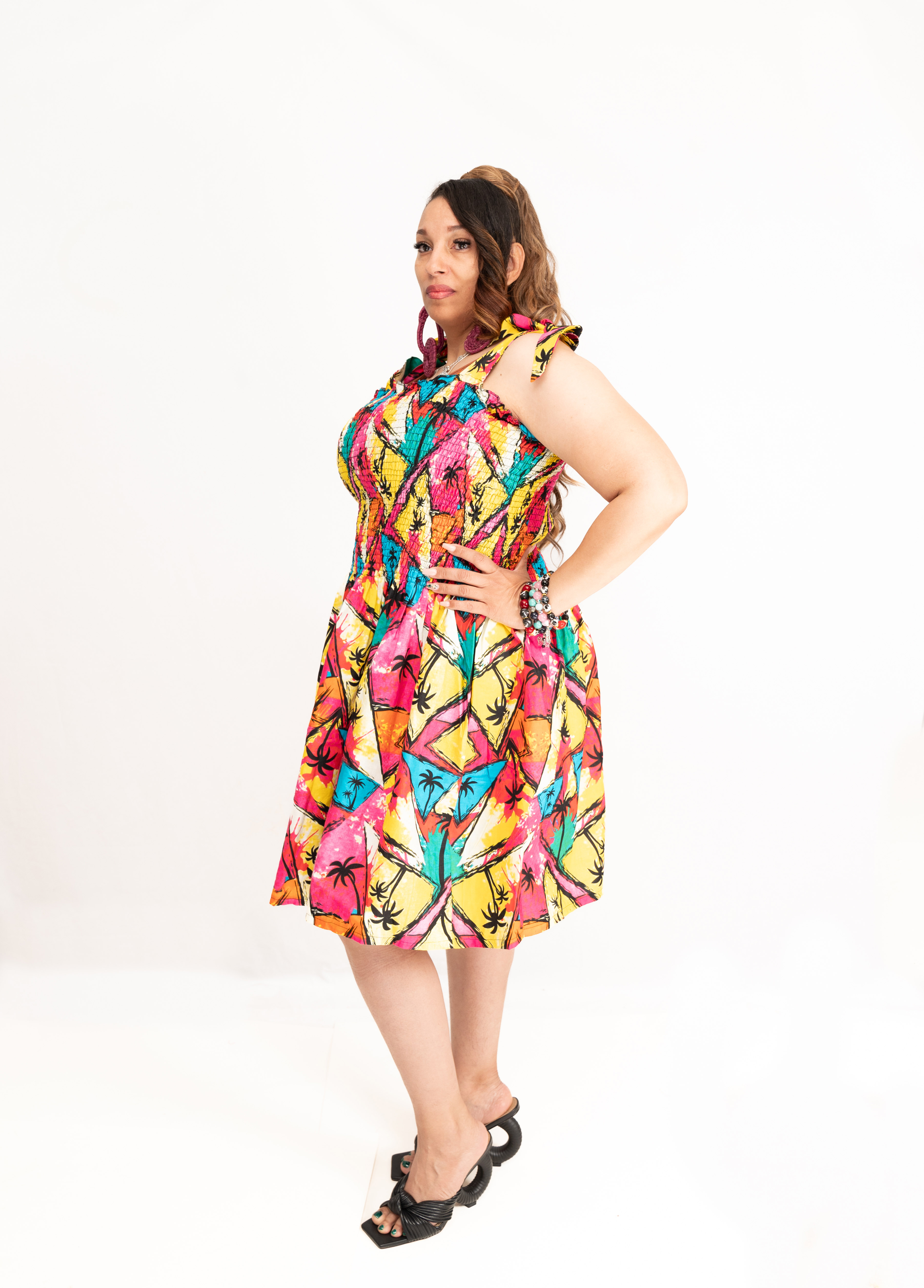 Sunshine Baddie Ankara Sundress