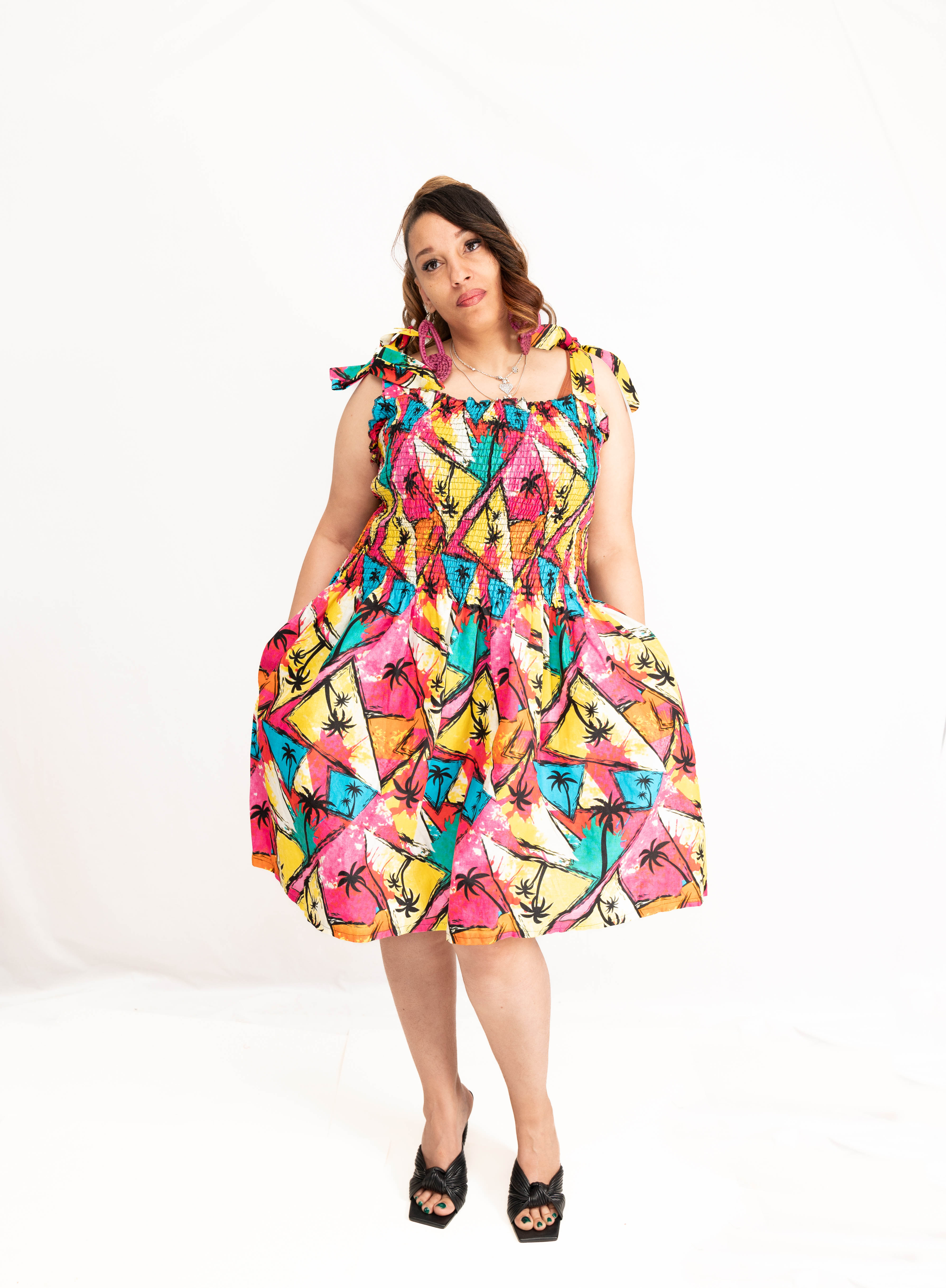 Sunshine Baddie Ankara Sundress