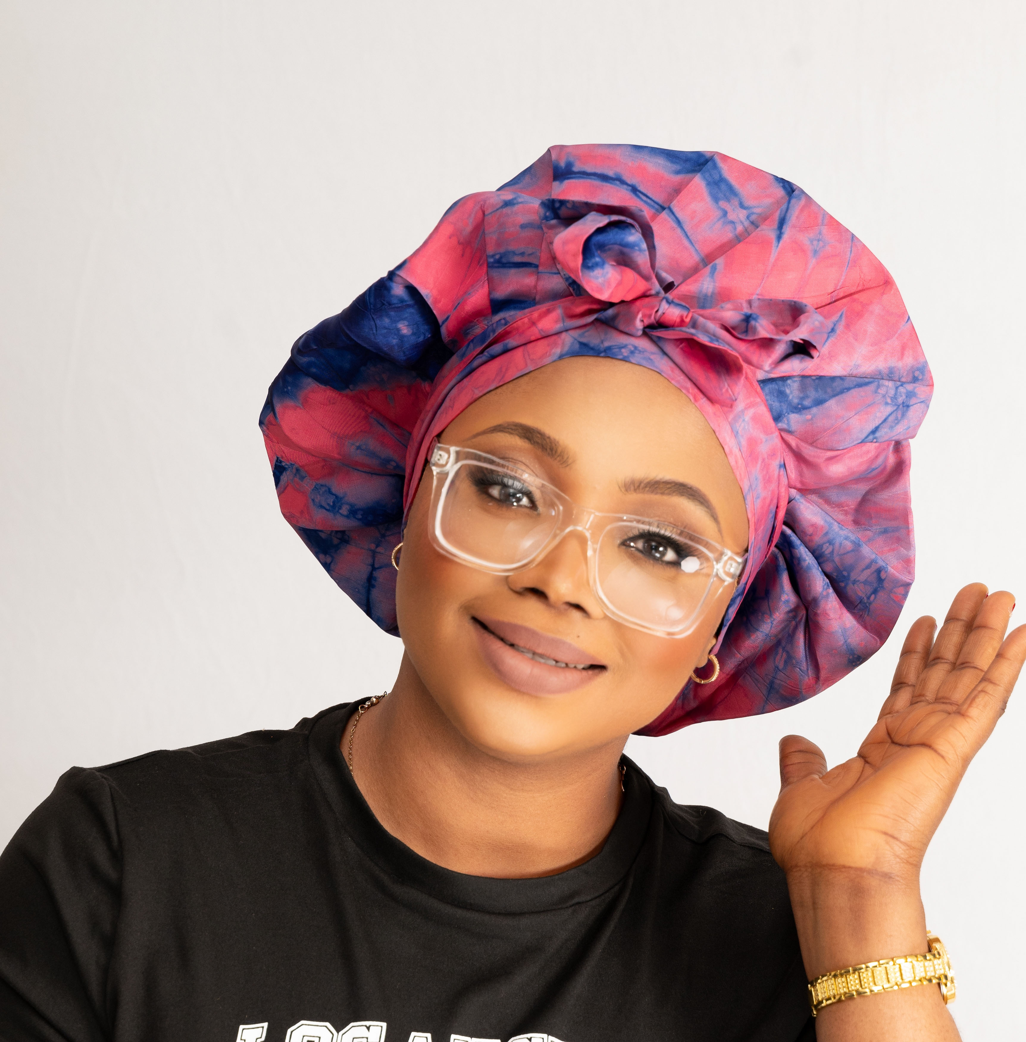 Adire Silk Hair Wrap