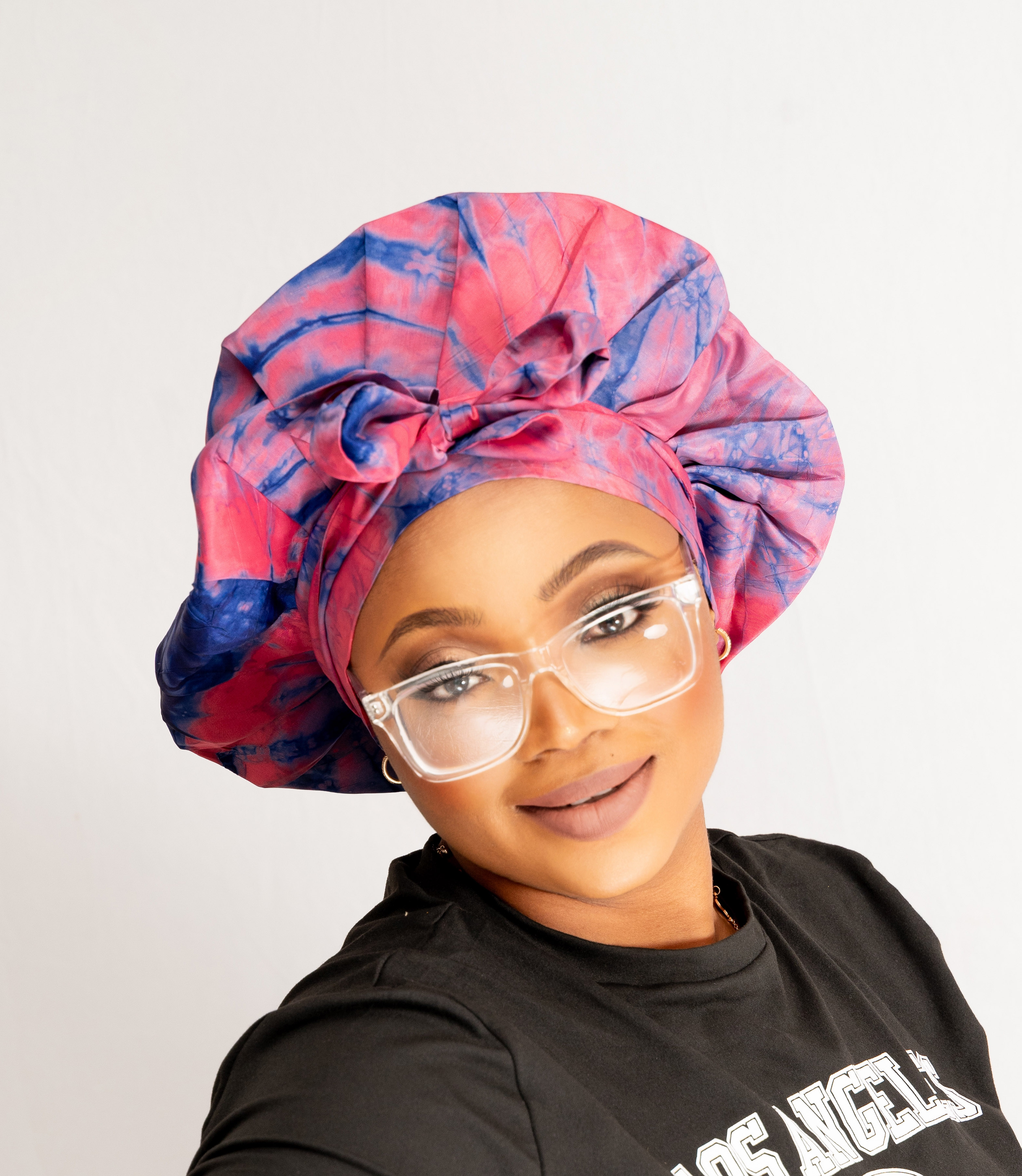 Adire Silk Hair Wrap