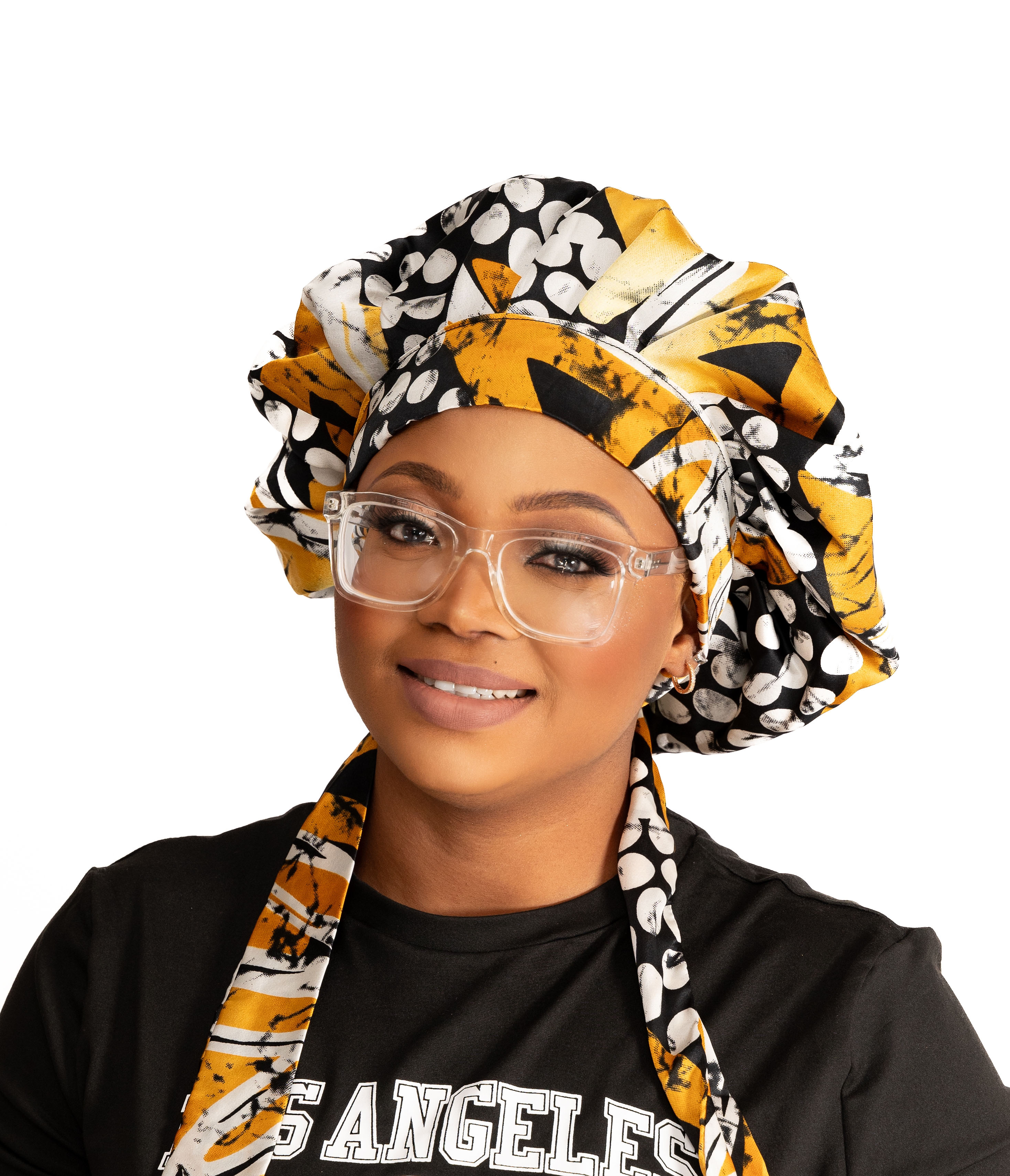 Ankara Silk Hair Wrap Bonnet
