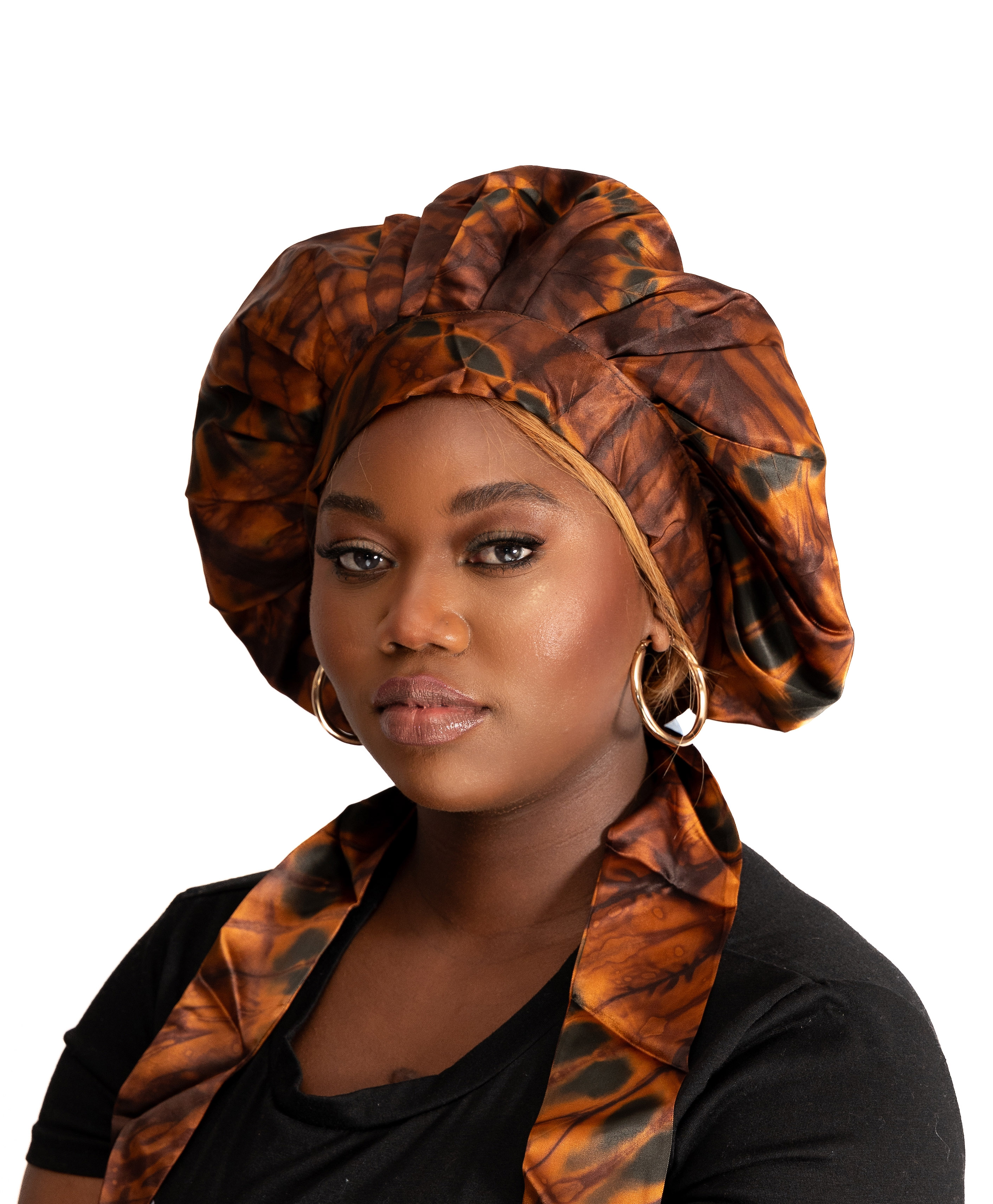 Adire Silk Hair Wrap