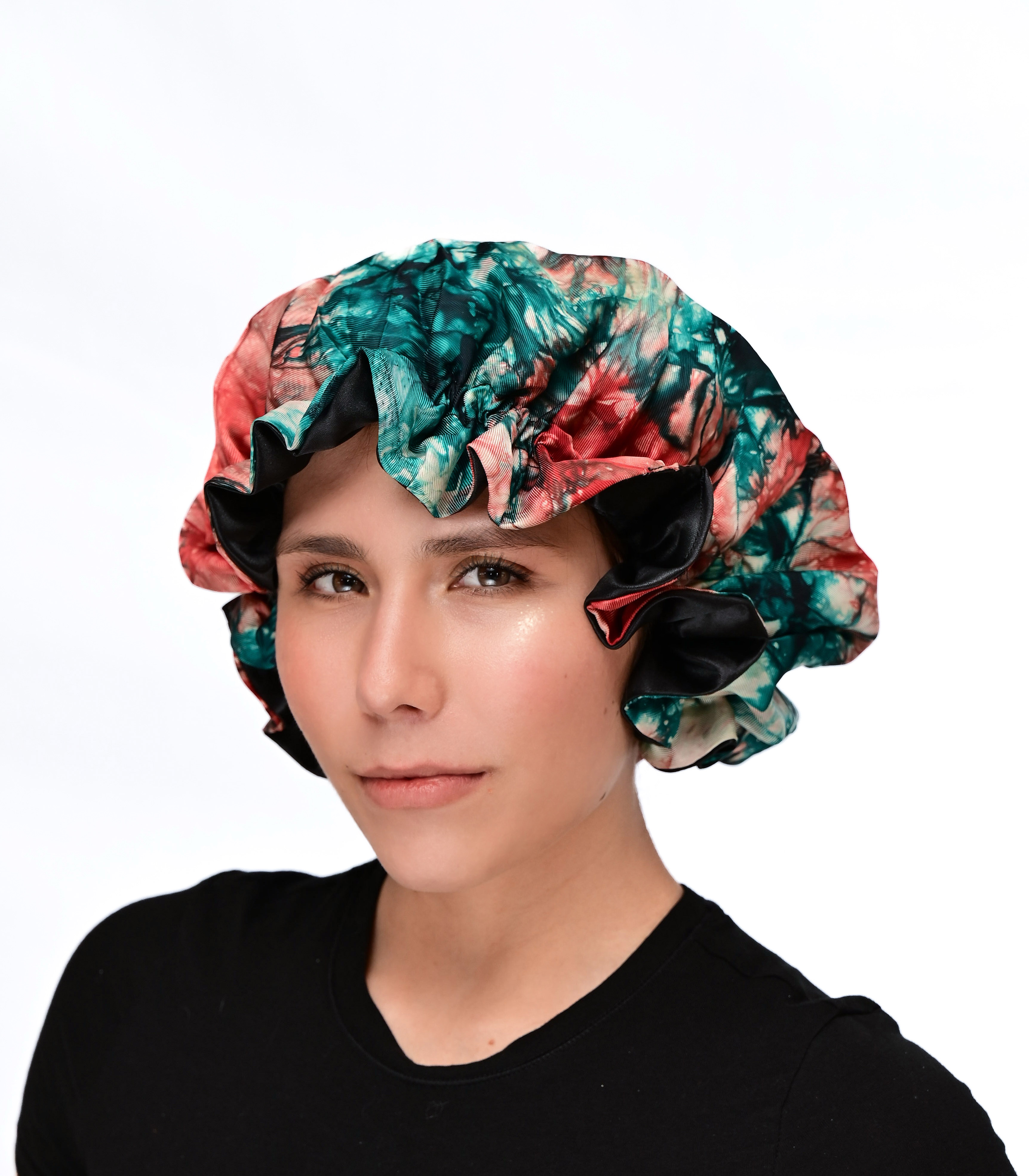 Adire Silk Baby Doll Reversible Bonnet
