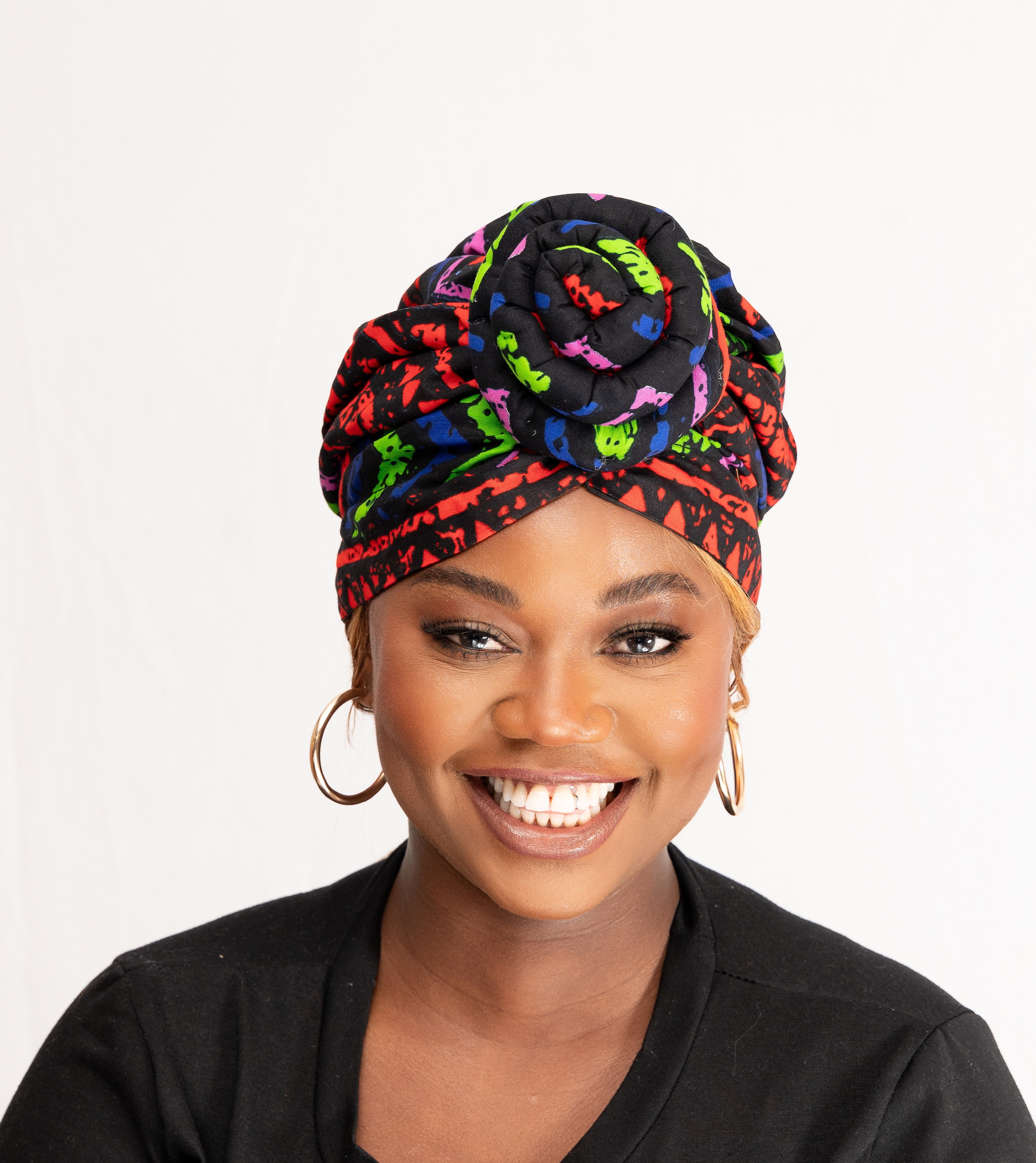 Pre-Tied Rose Headwrap