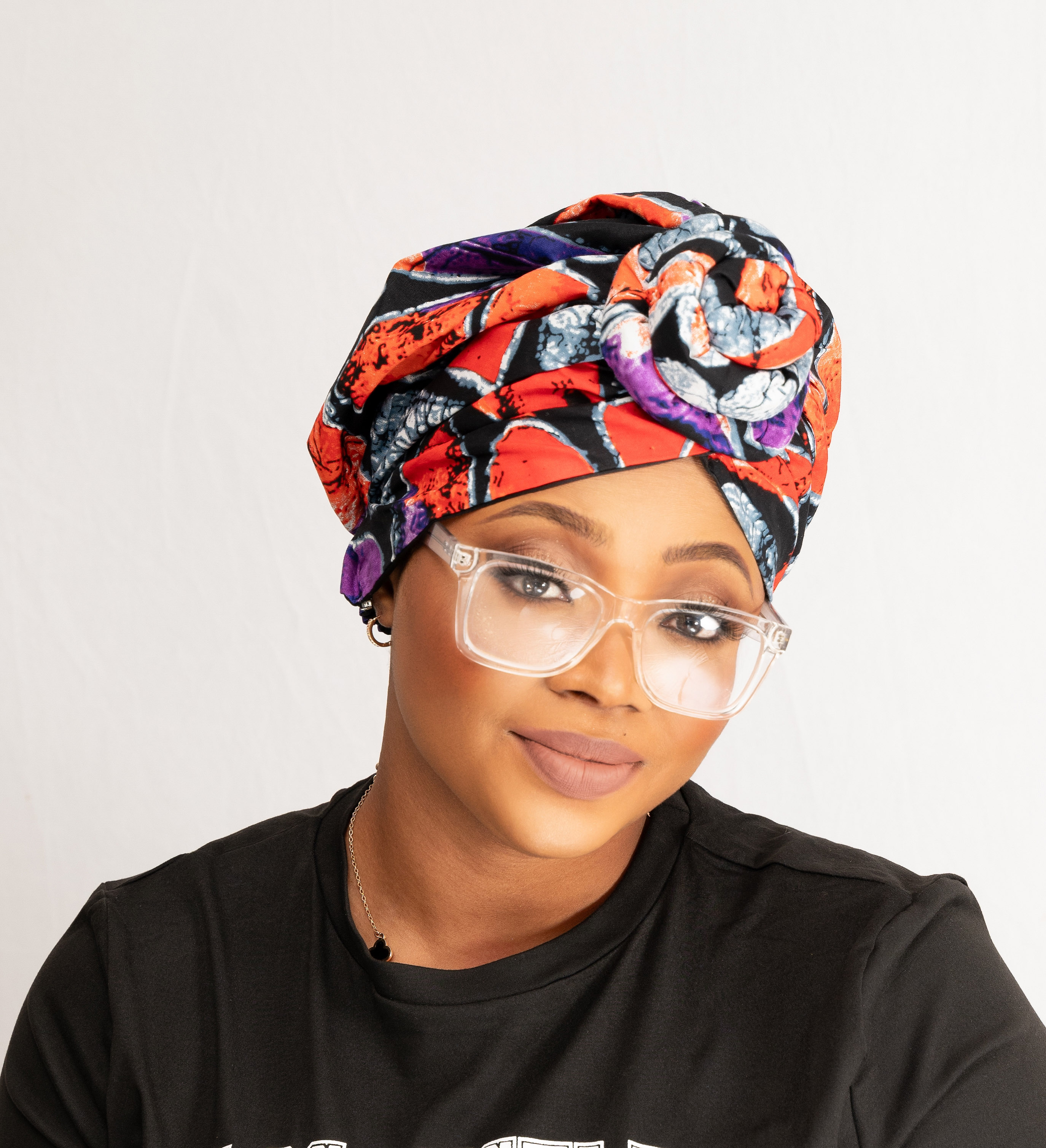 Pre-Tied Rose Headwrap