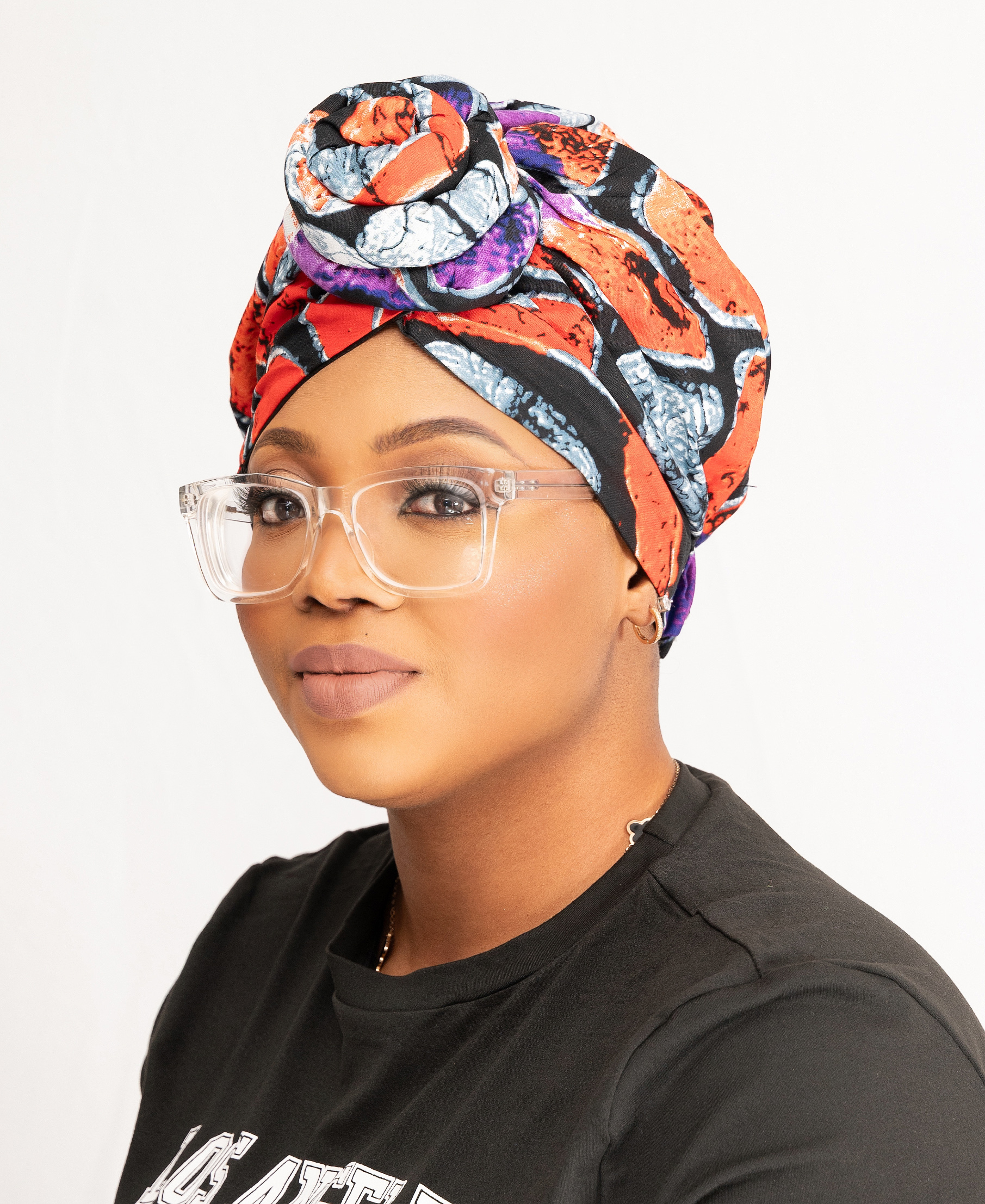Pre-Tied Rose Headwrap
