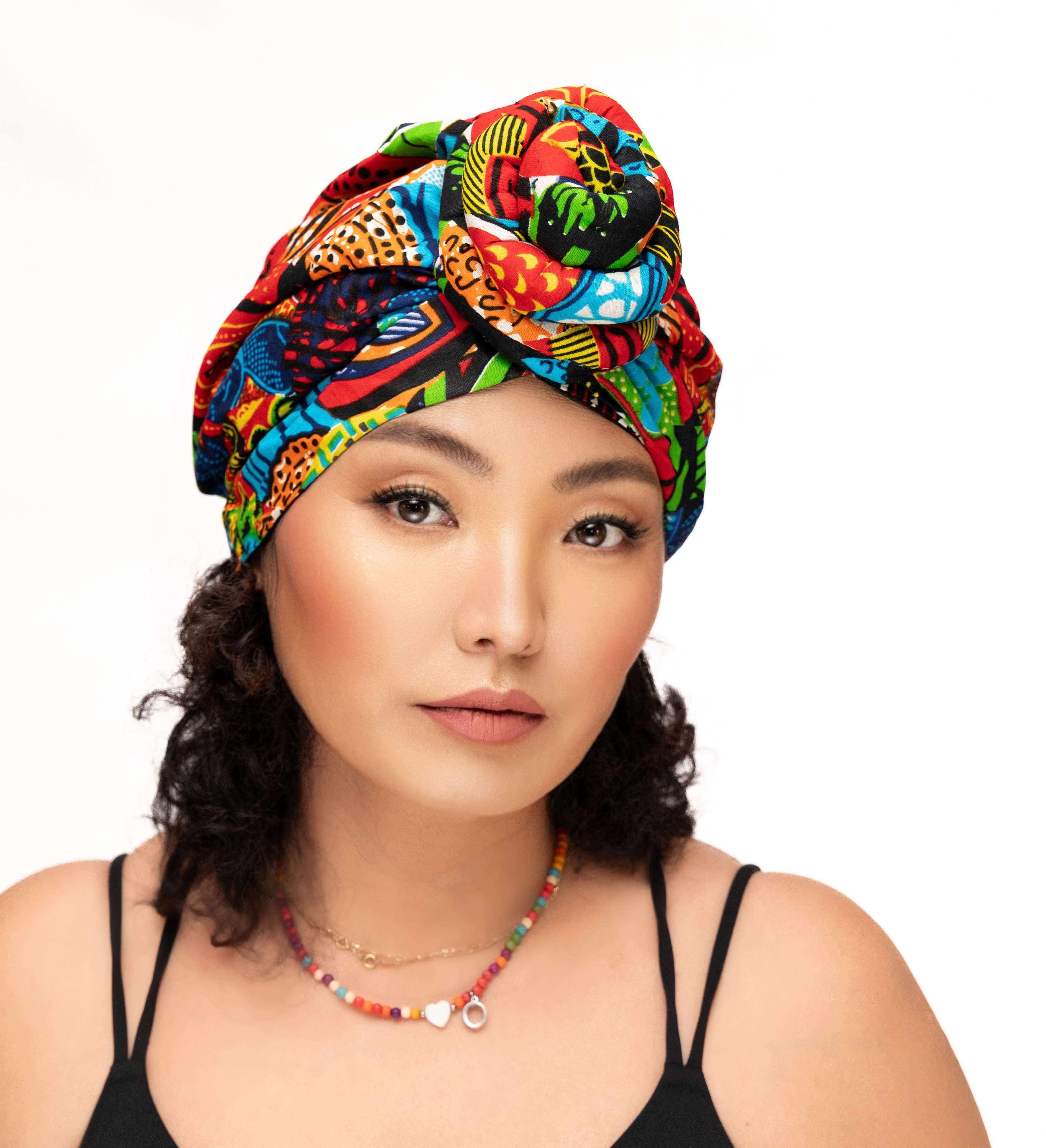 Pre-Tied Rose Headwrap