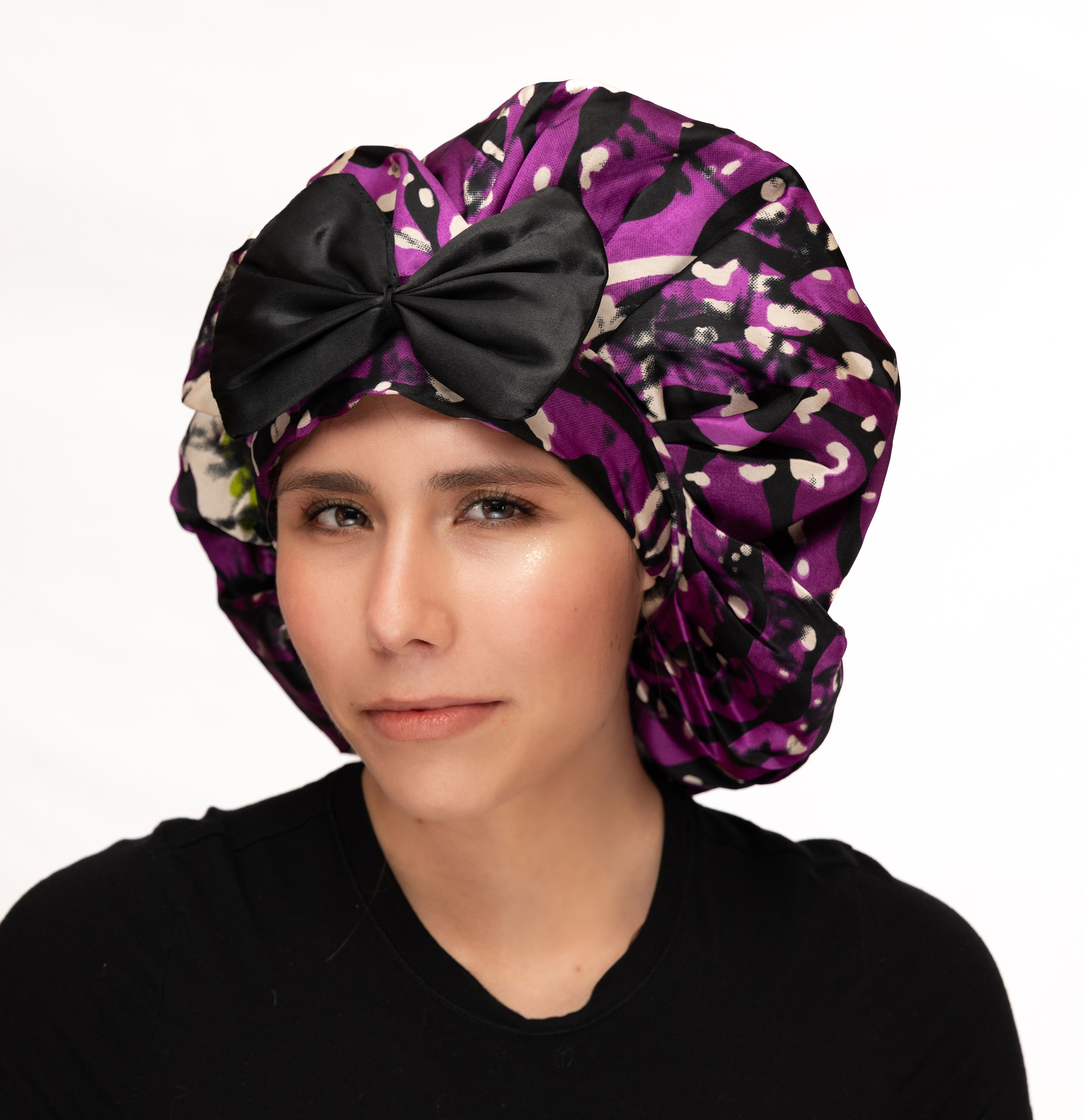 Ankara Silk Bow Bonnet