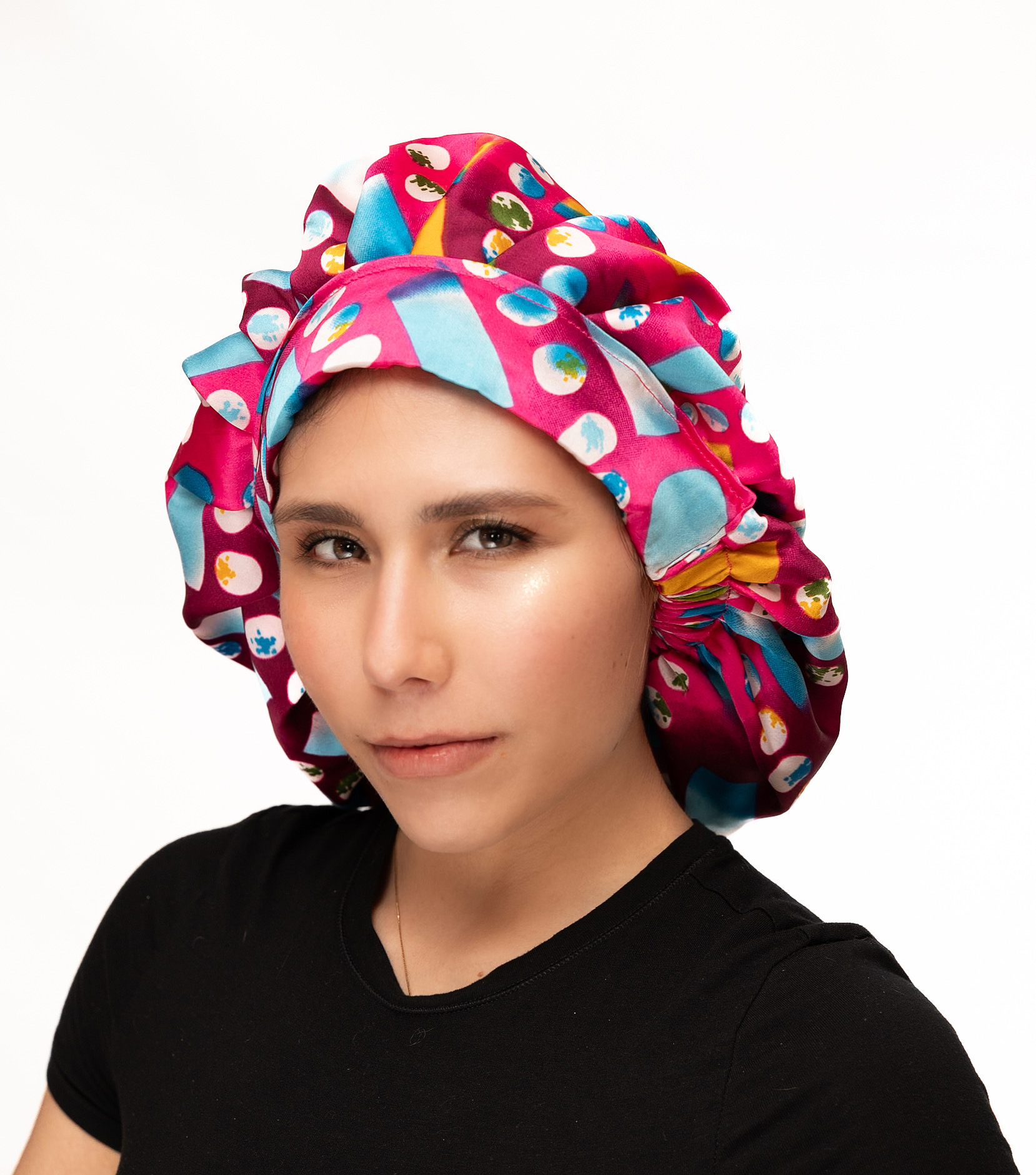 Ankara Silk Hair Wrap Bonnet