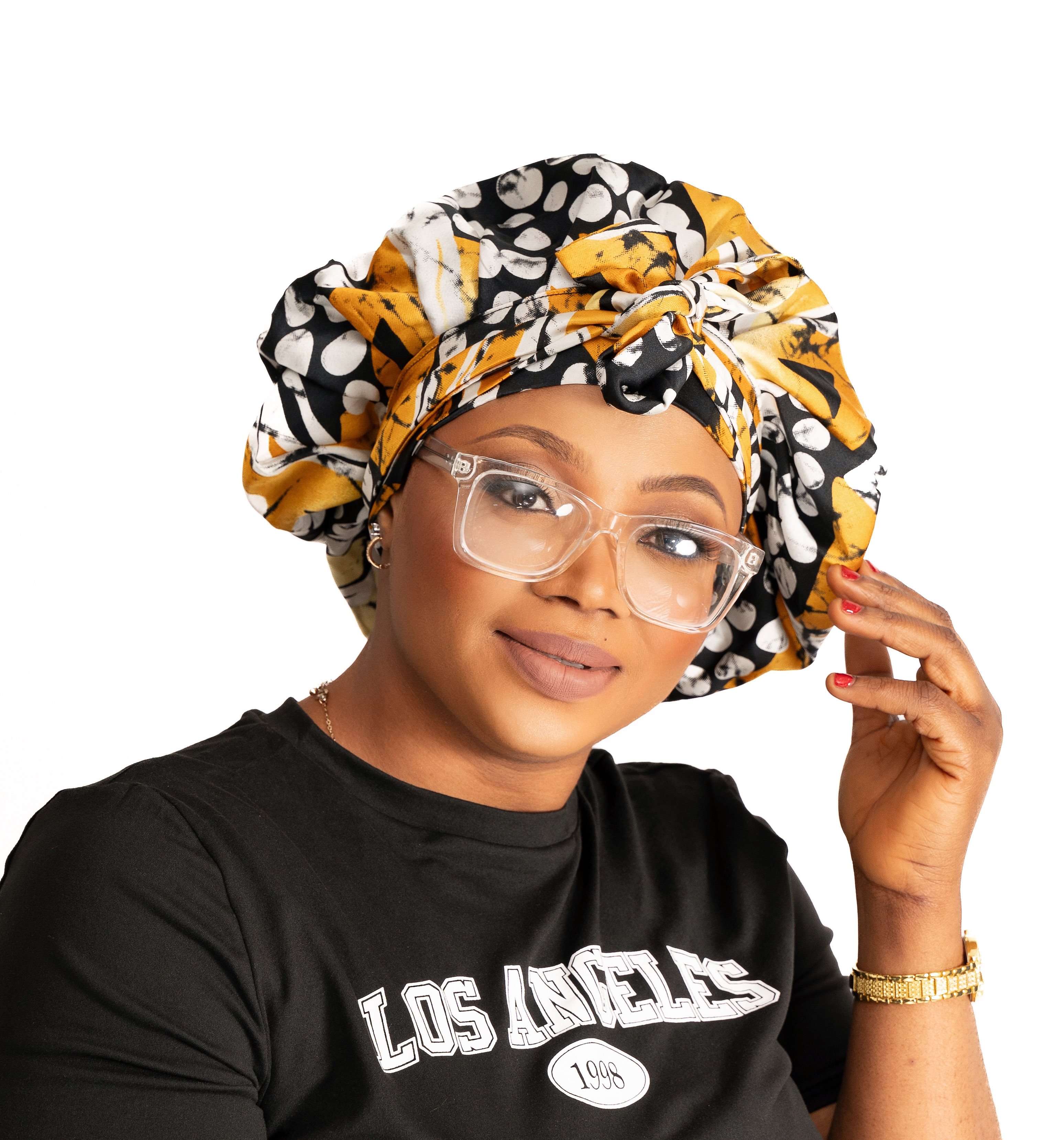 Ankara Silk Hair Wrap Bonnet
