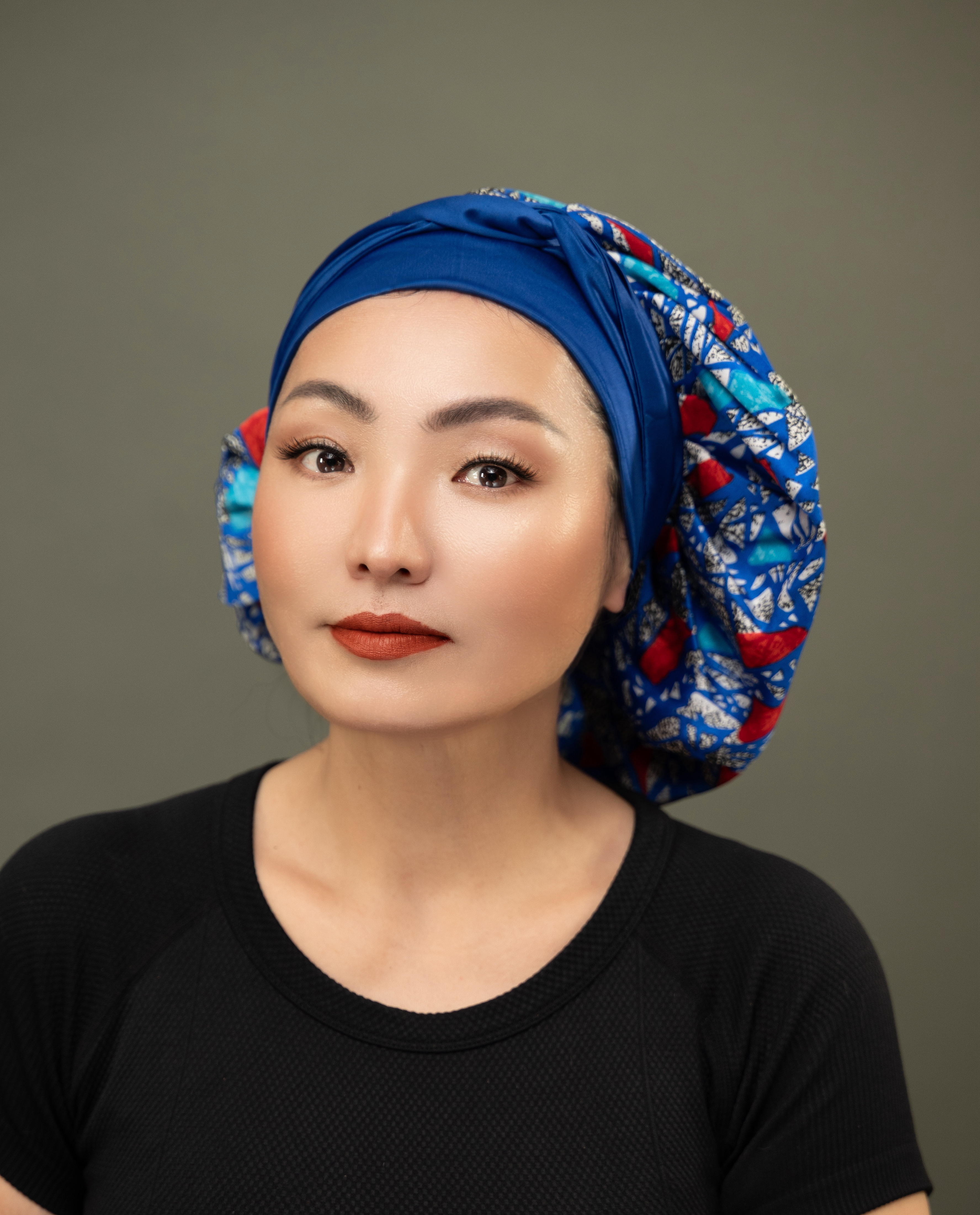Ankara Silk Wrap Bonnet