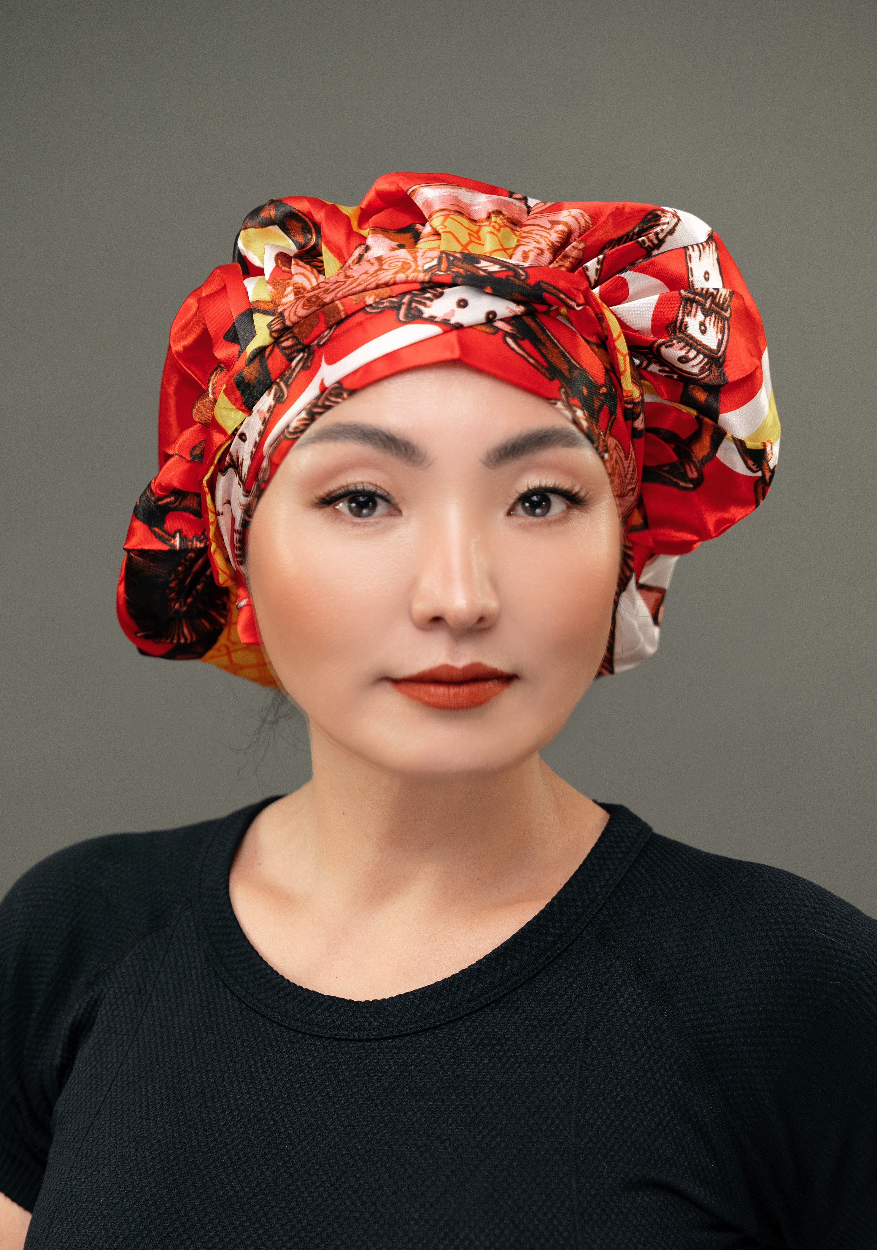 Ankara Silk Wrap Bonnet