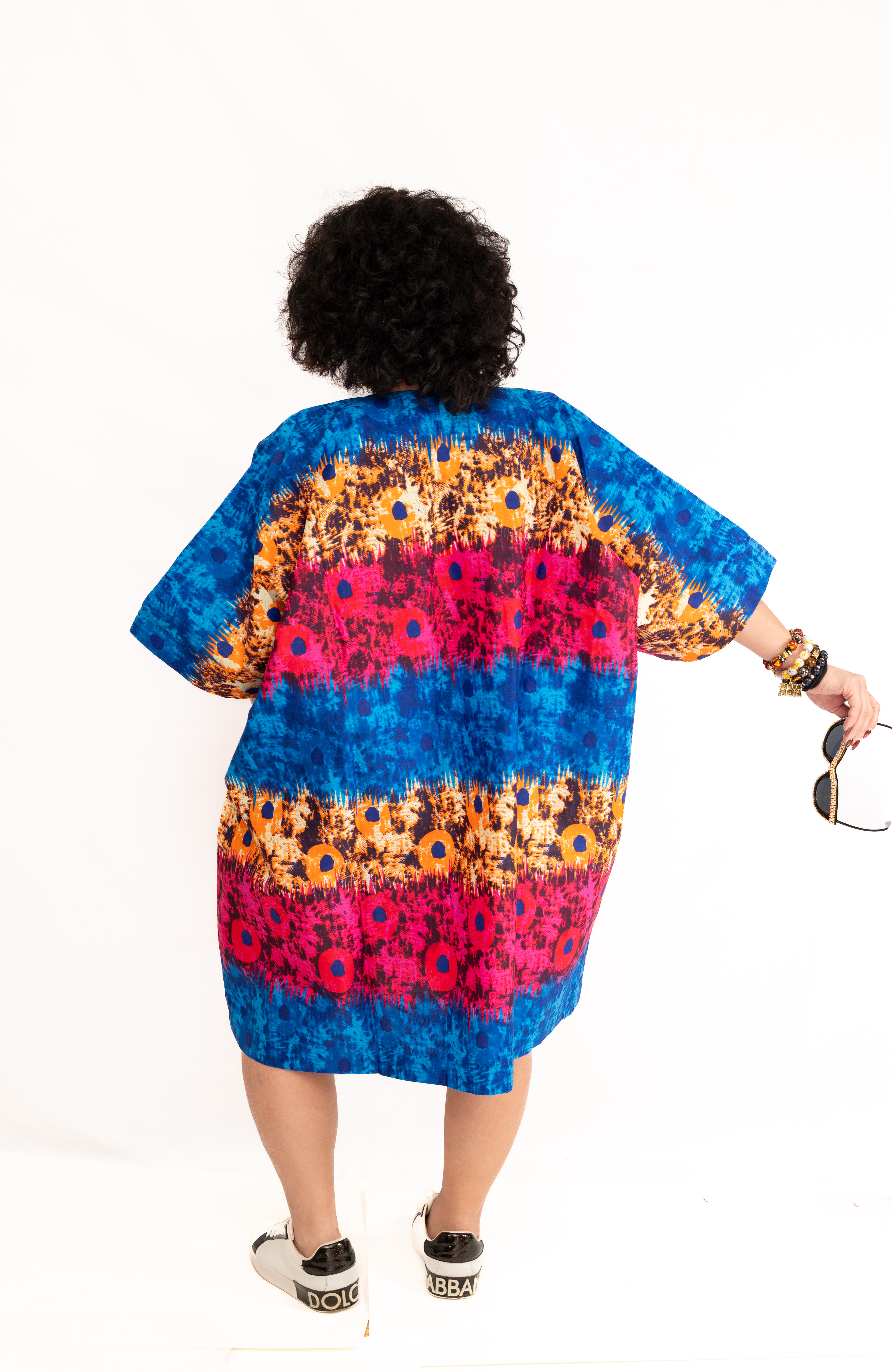 Adire Aso Oke Patchwork Dress