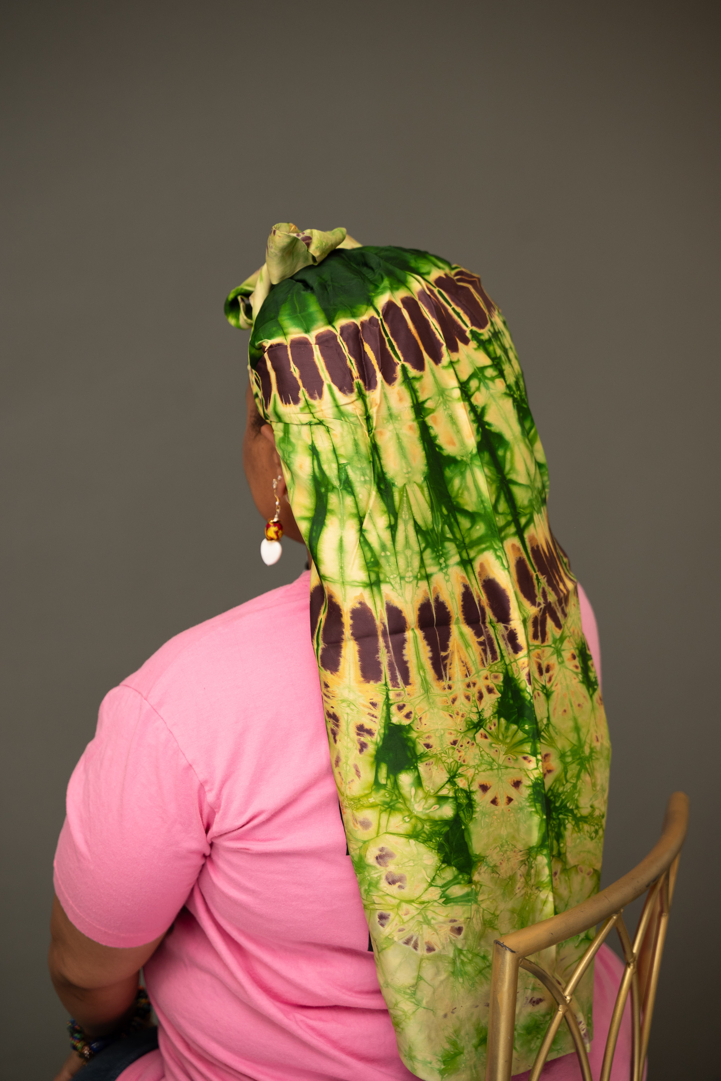 Ankara Long Wrap Bonnet